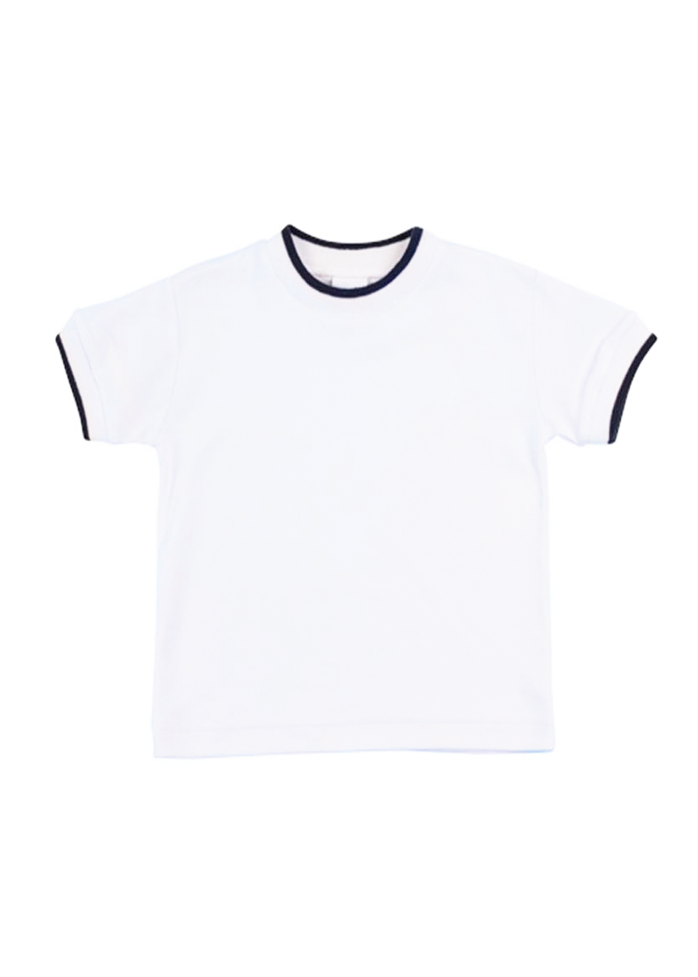White T-Shirt With Tipping