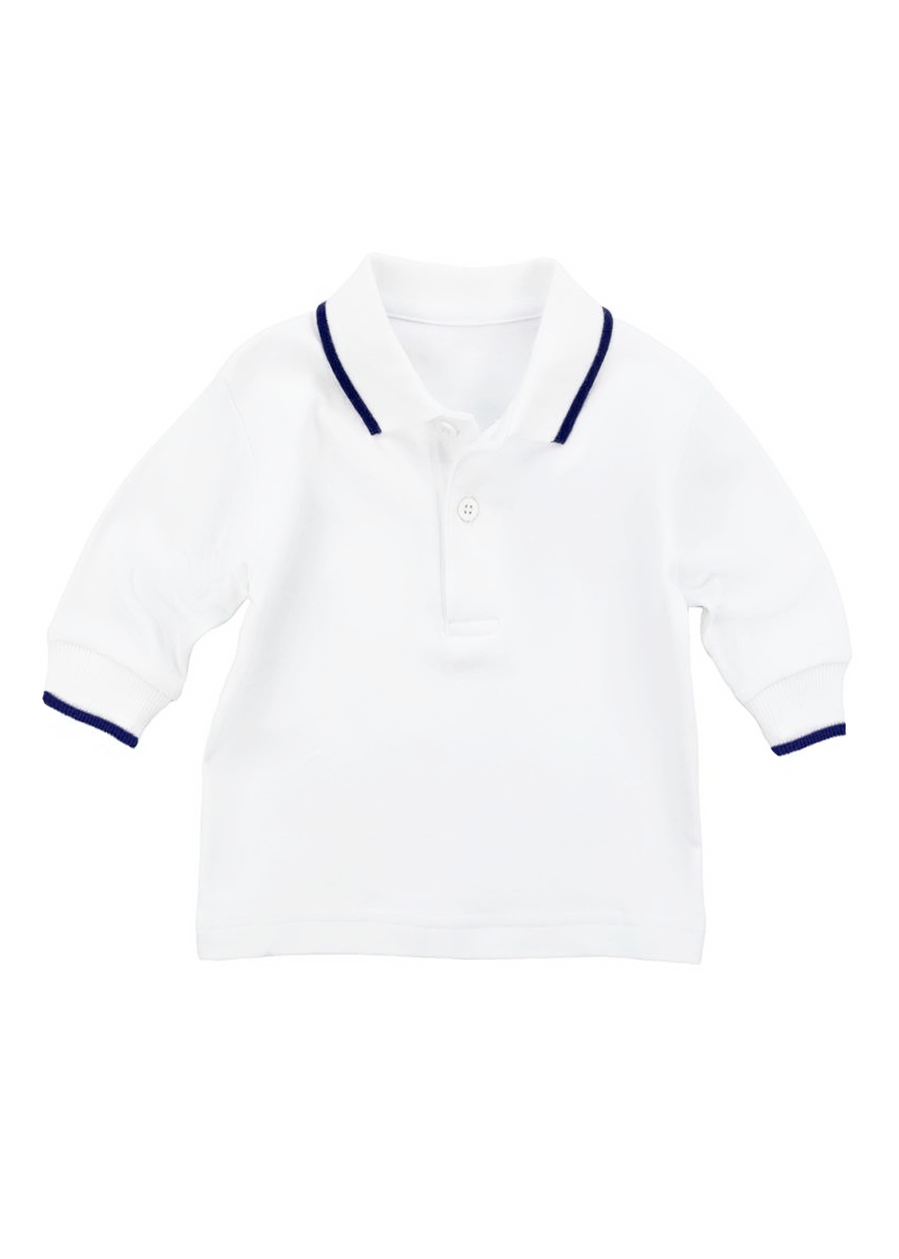 Long Sleeve Polo With Tipping