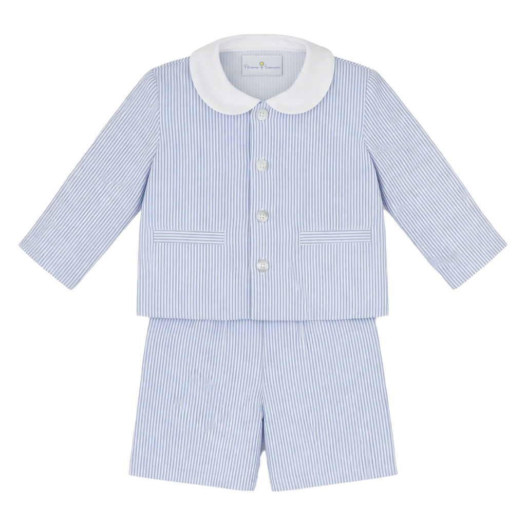 Stripe Seersucker Eton Suit
