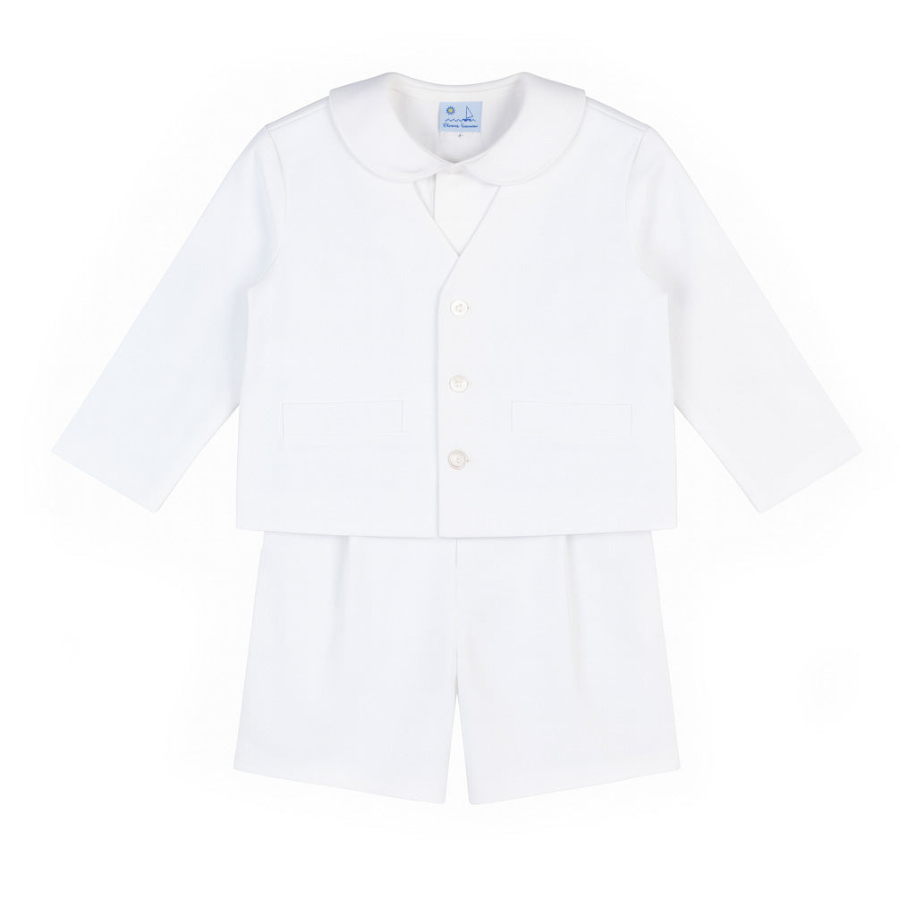 White Pique Eton Suit
