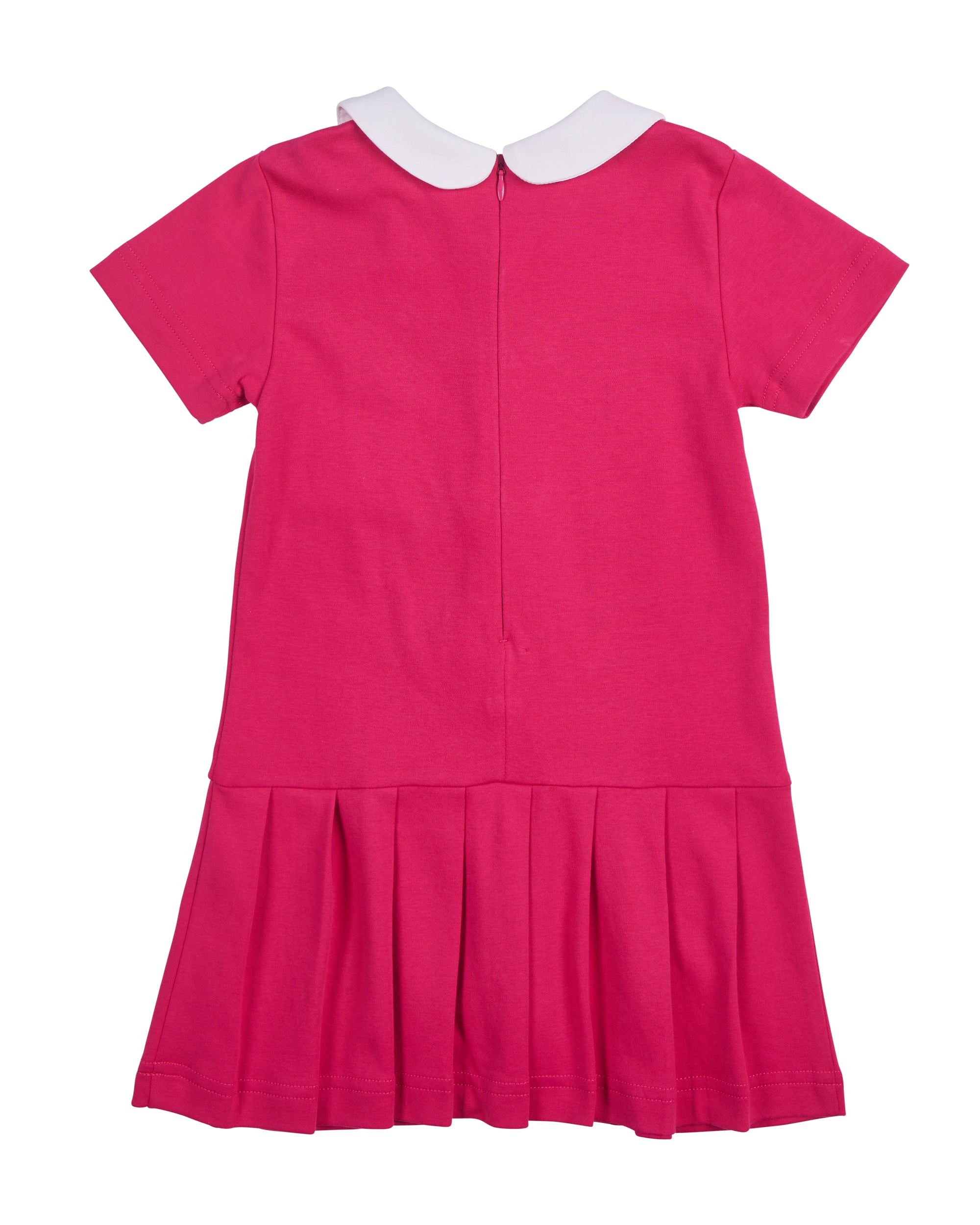 Knit Dress With Pleated Skirt And Bows