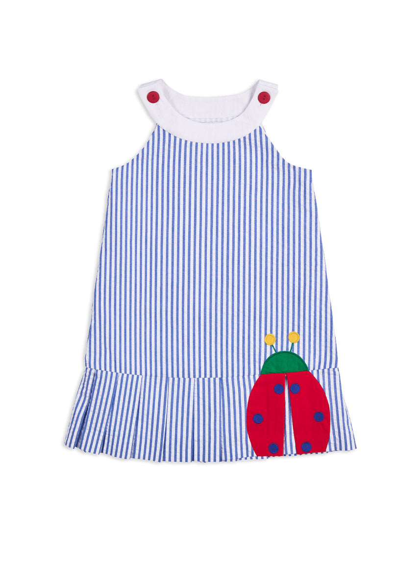 Seersucker Dress With Ladybug – Florence Eiseman