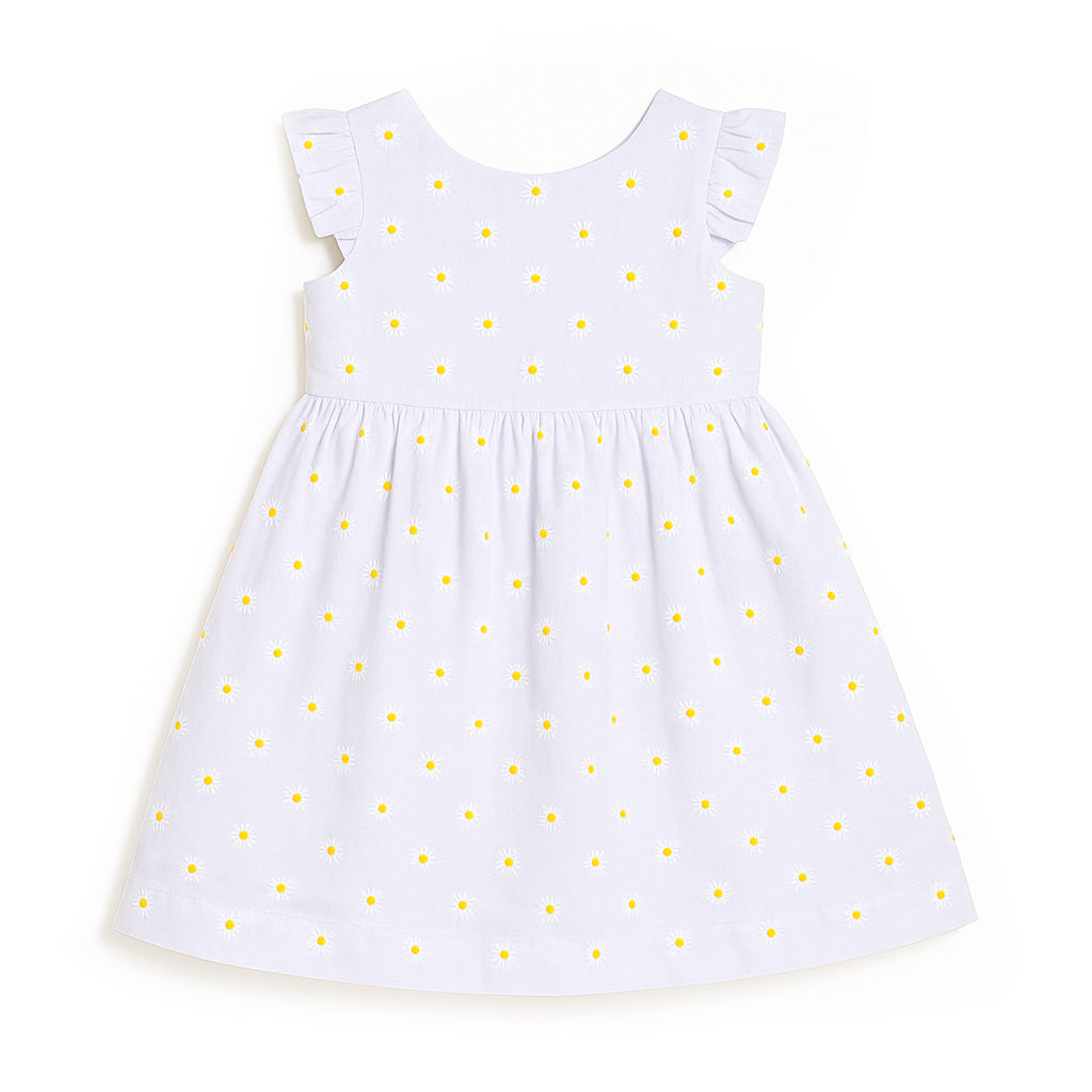 Embroidered Daisy Dress
