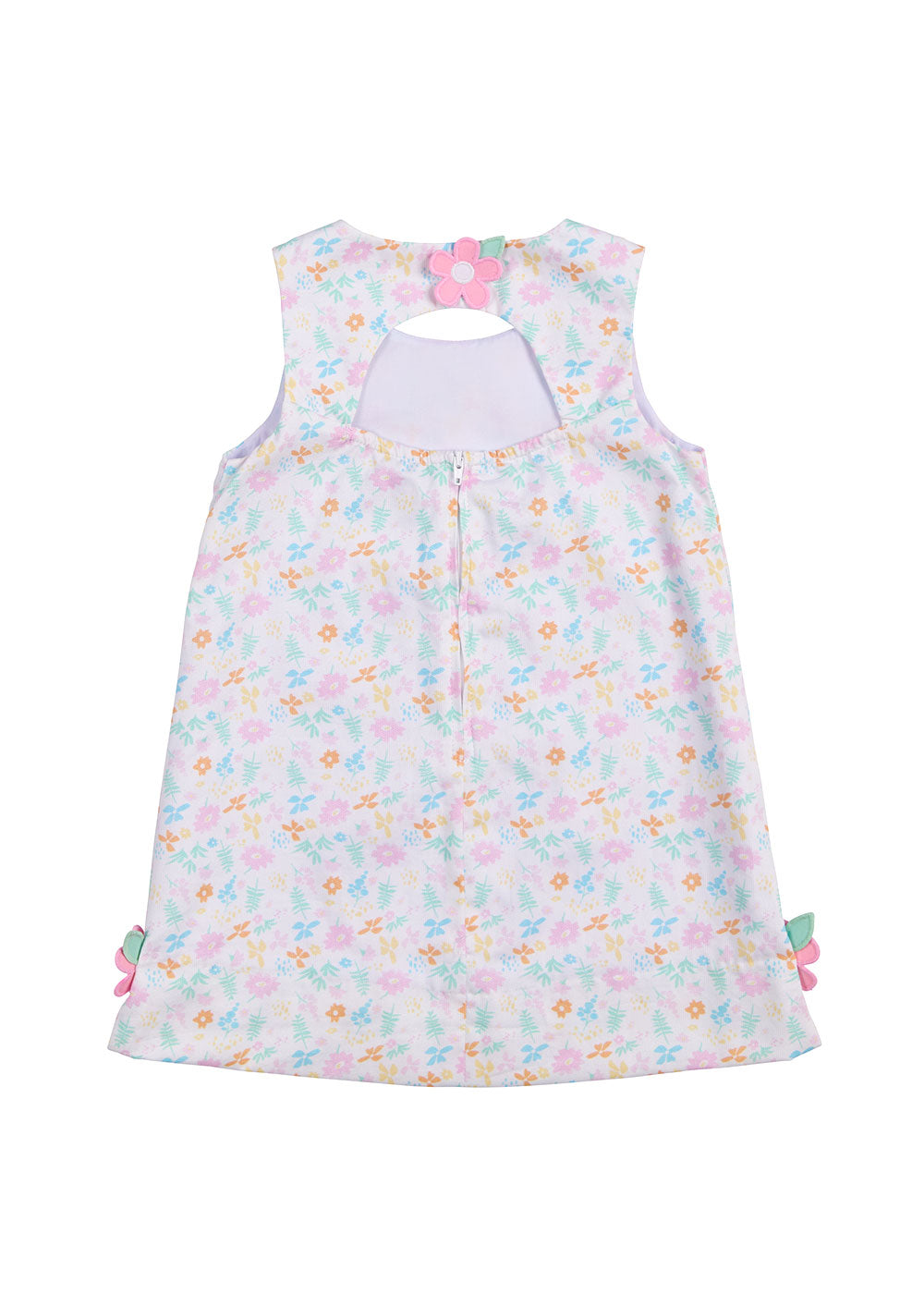 back view of Printed Pique Dress