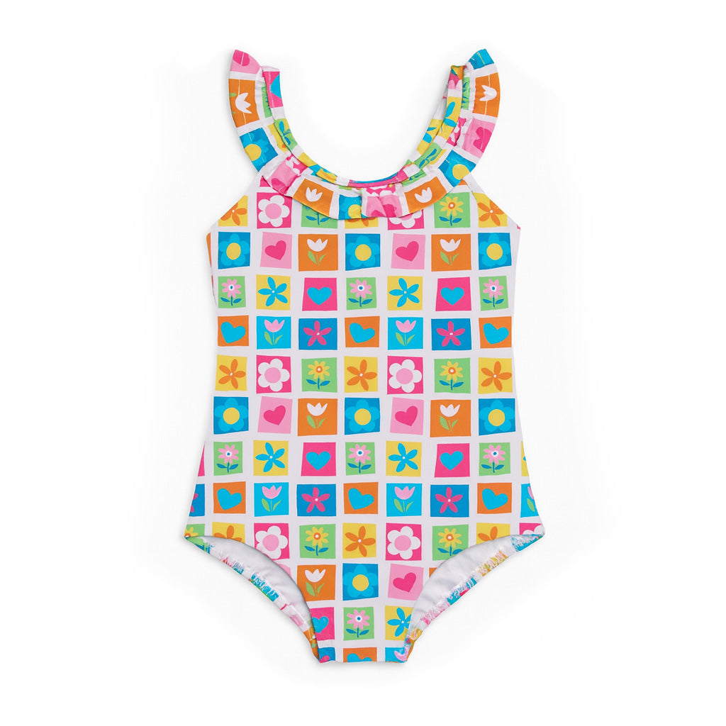 Patchwork Floral Swimsuit