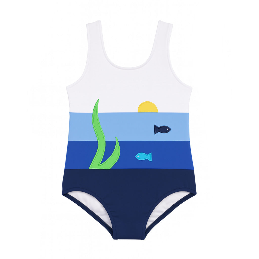 Colorblock Tank With Fish