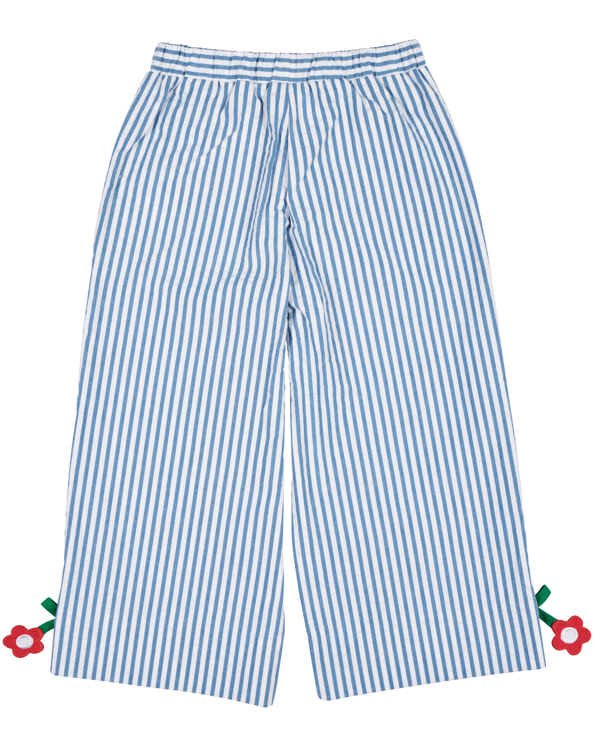 Seersucker Pants with Flowers