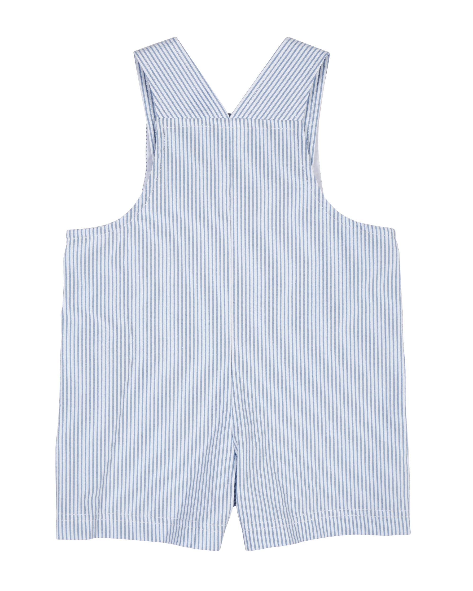 Seersucker Shortall With Airplane