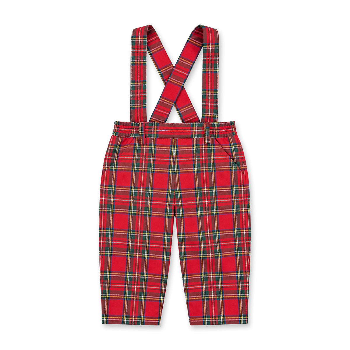 Tartan Plaid Pant With Removable Suspenders