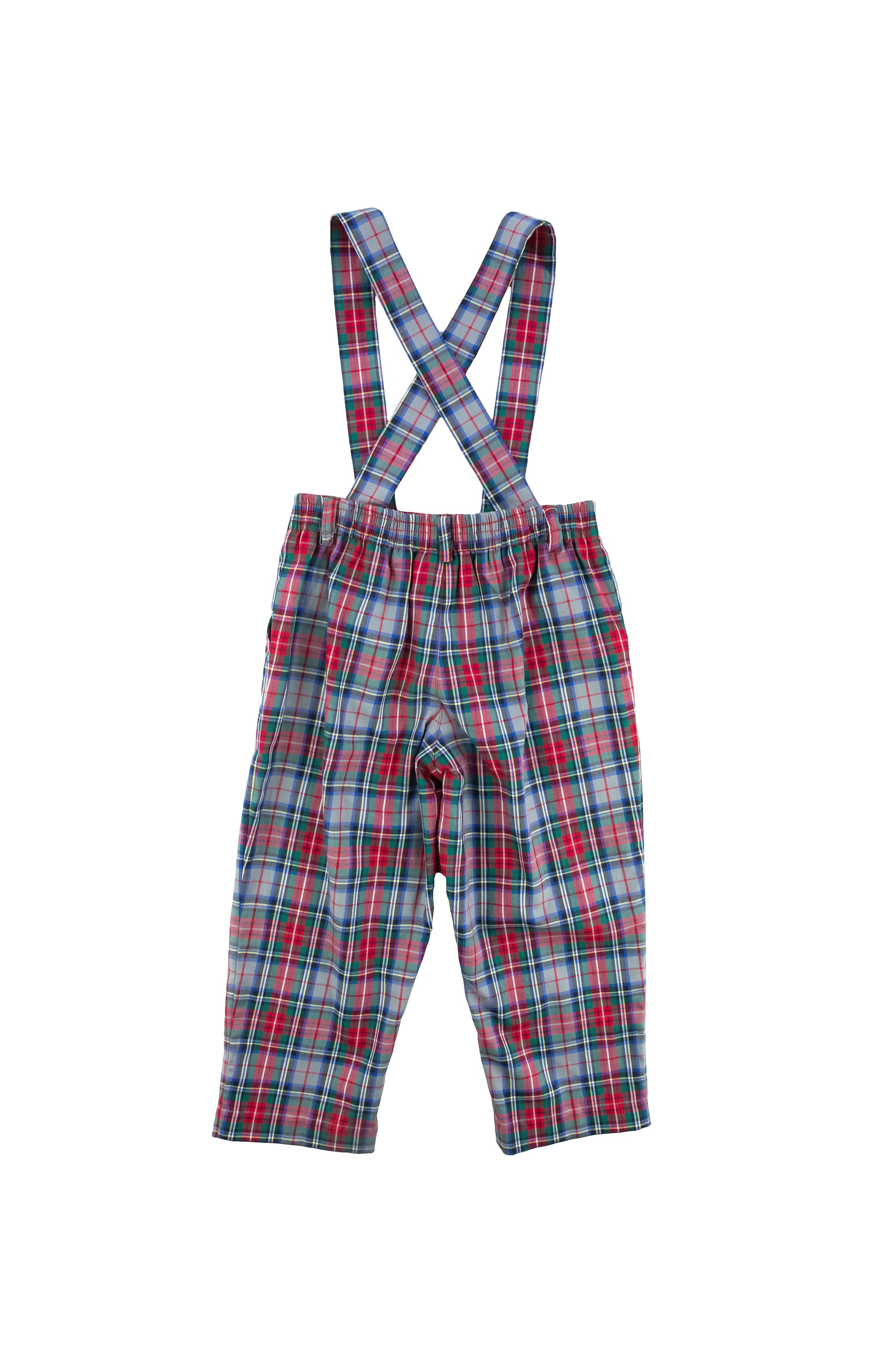 Plaid Pant With Removable Suspenders