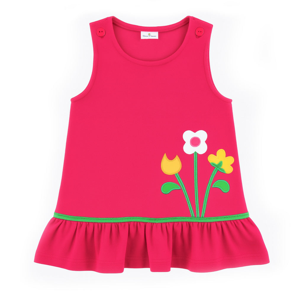 Pique Knit Jumper with Flowers