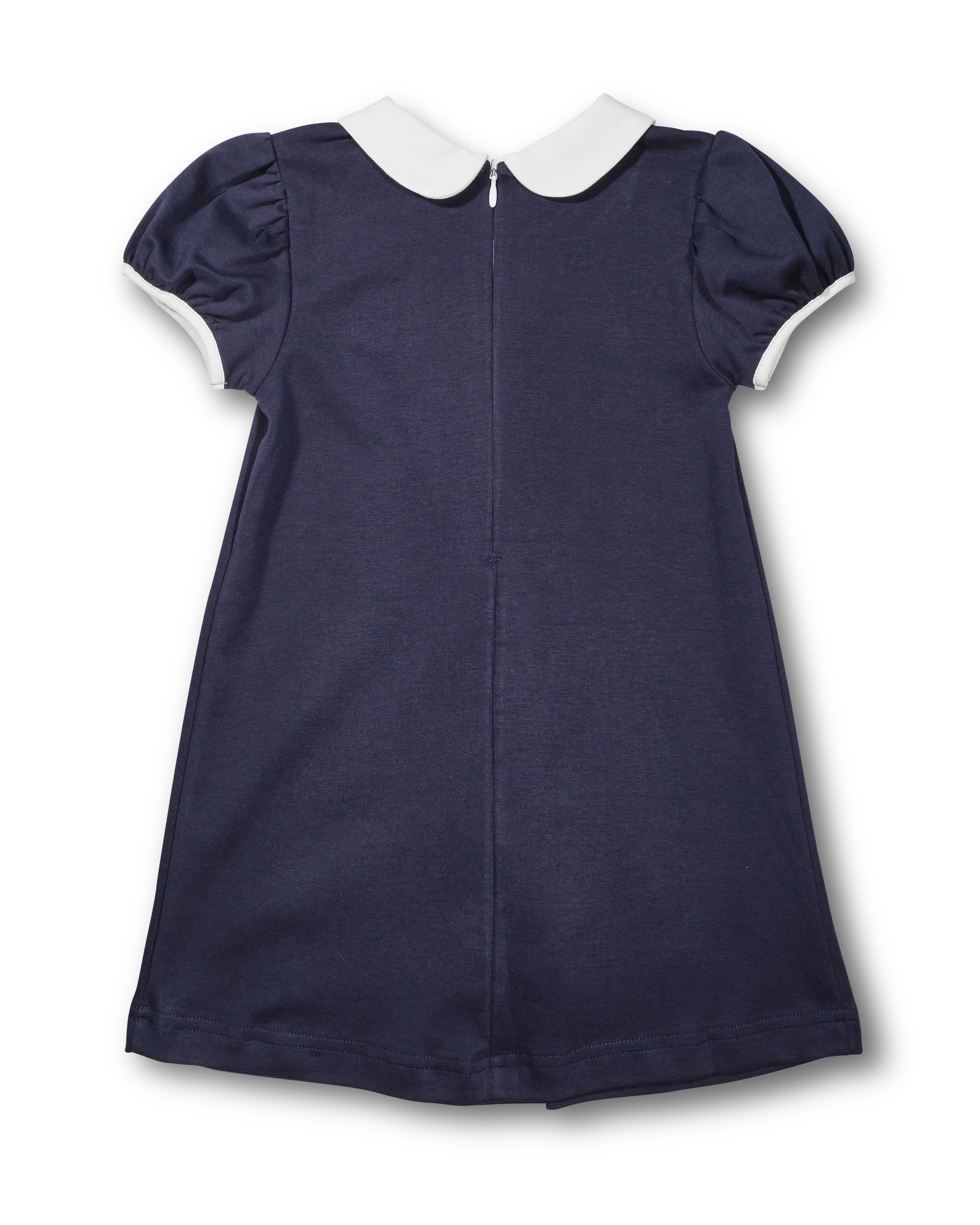 Knit Dress With Stripe Ribbon Bows