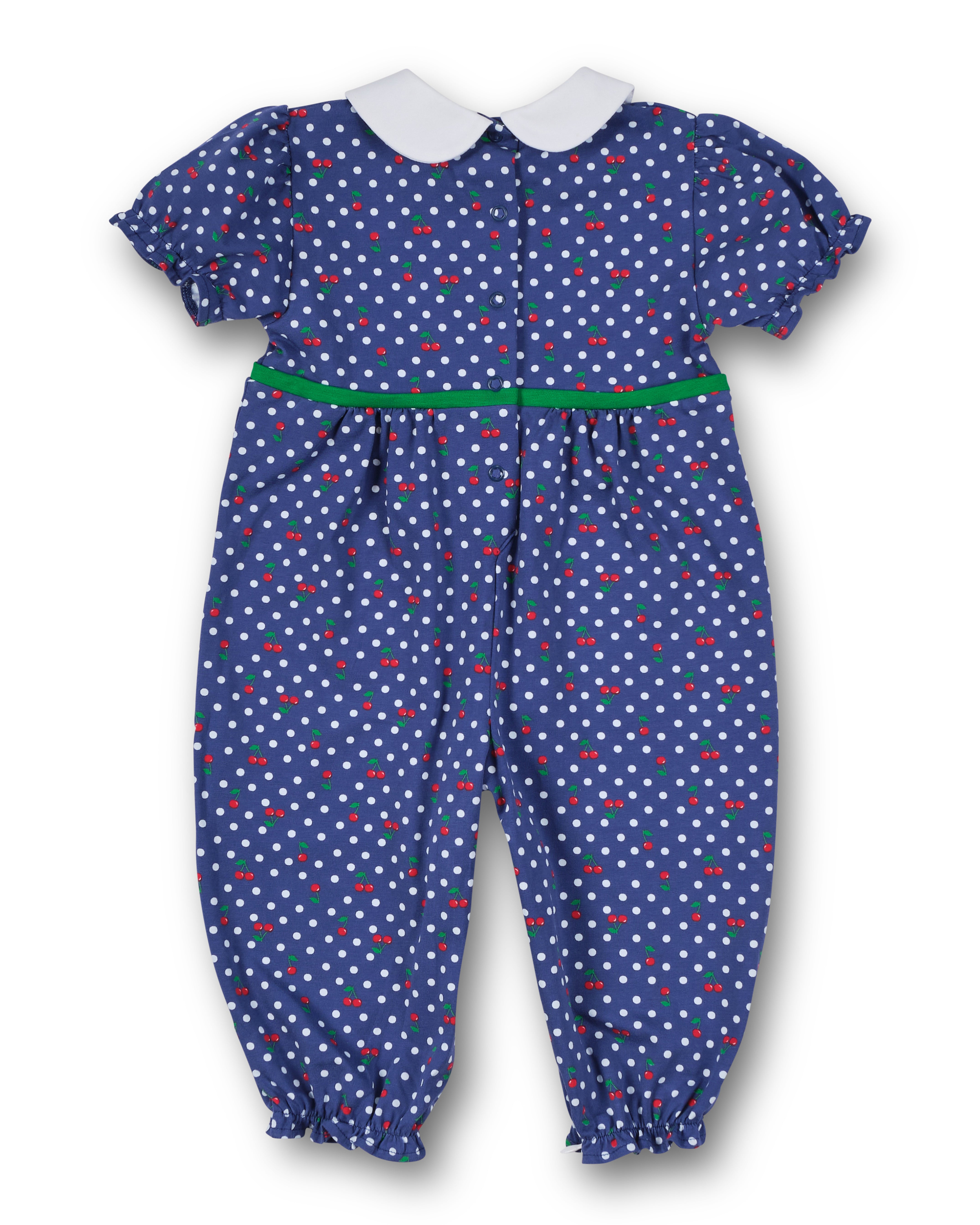 Polka Dot Cherry Printed Knit Longall