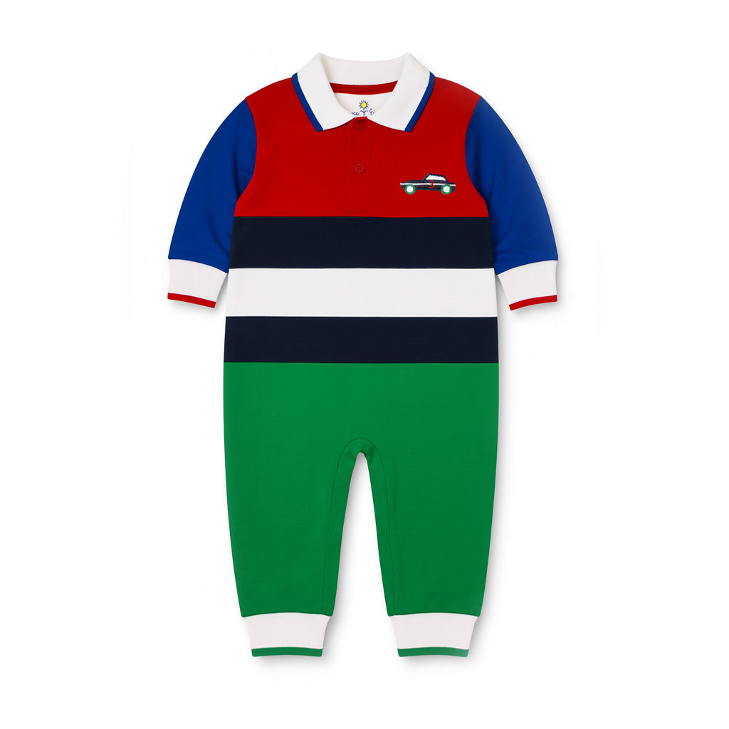 Jersey Knit Longall With Race Car