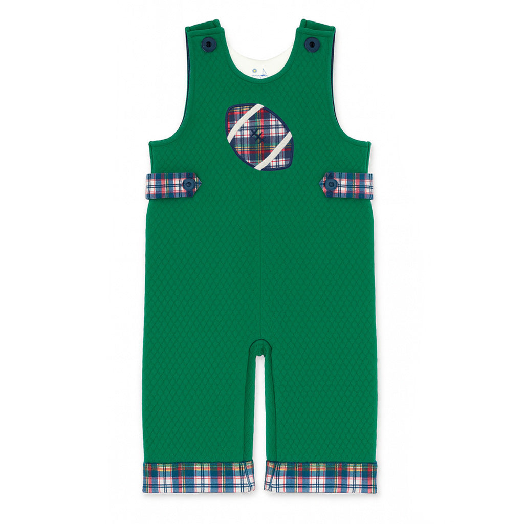 Green Jacquard Knit Longall With Football