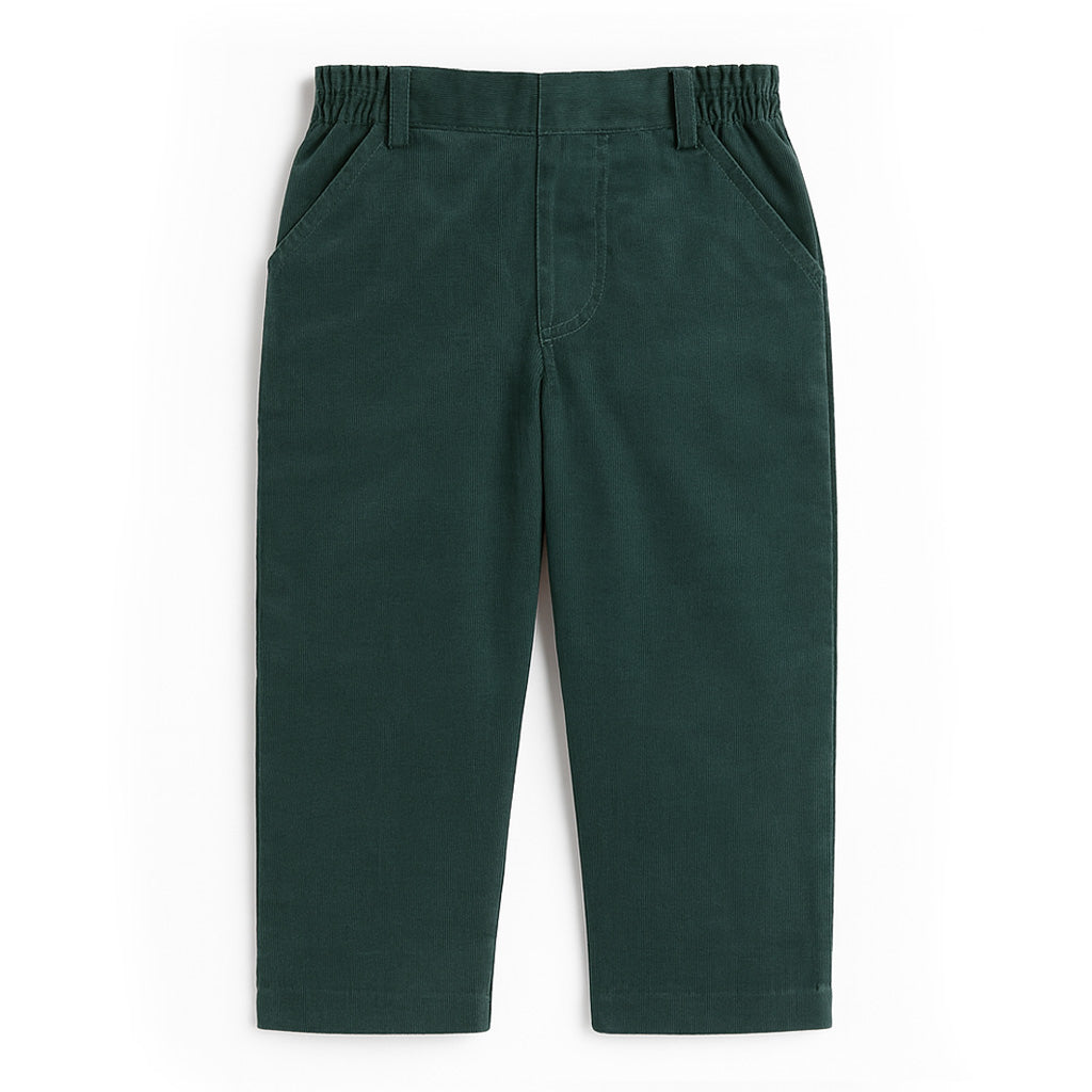 Green pants on a white background