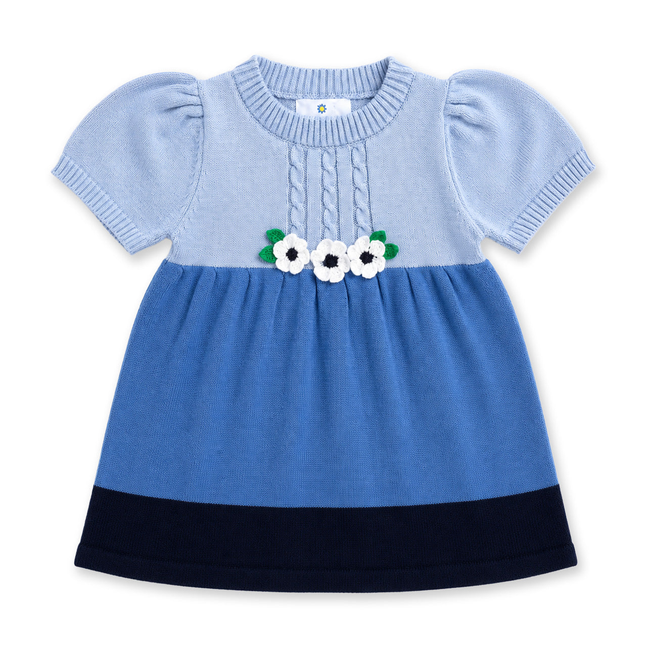 Sweater Dress with Flowers