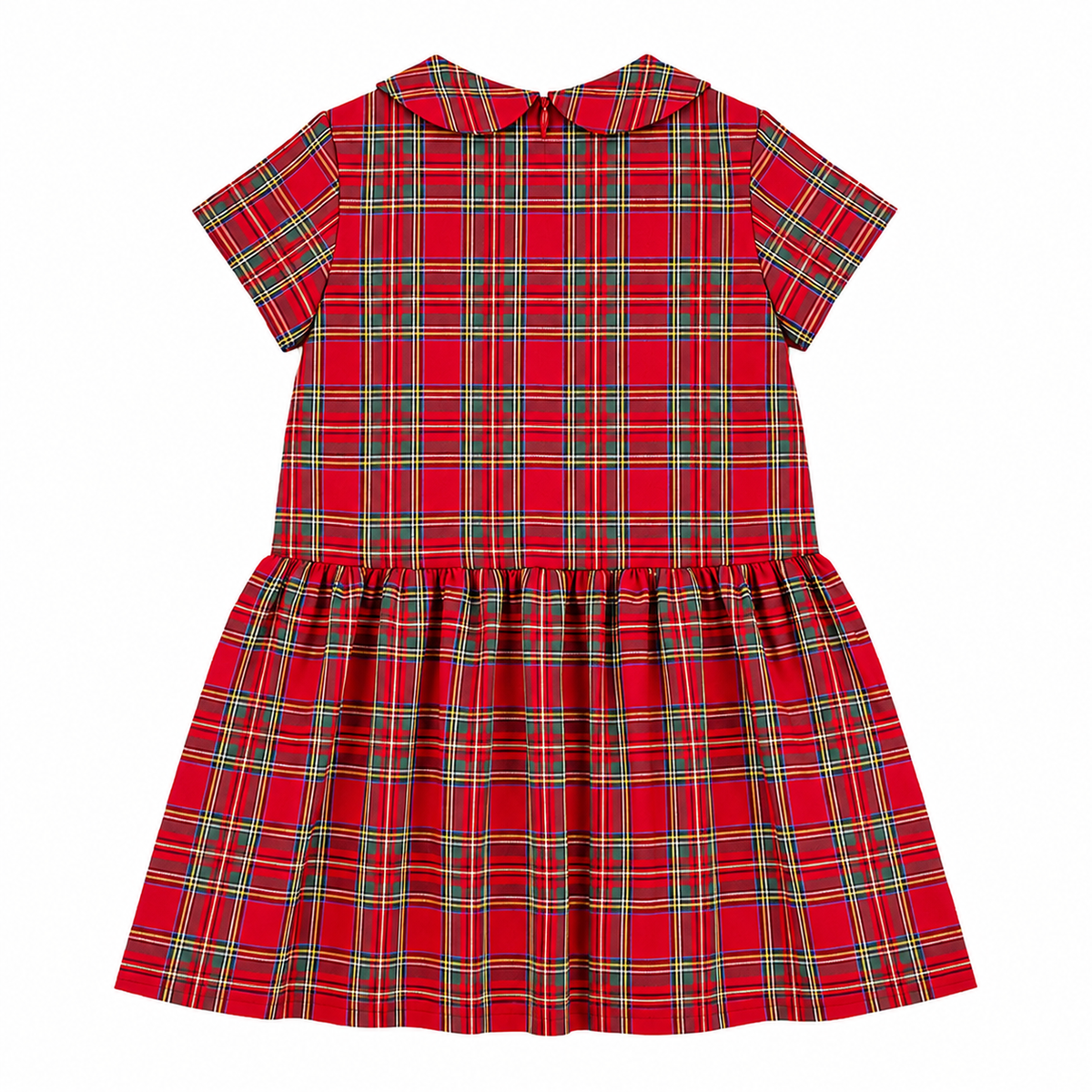 Plaid Dress with Buttons
