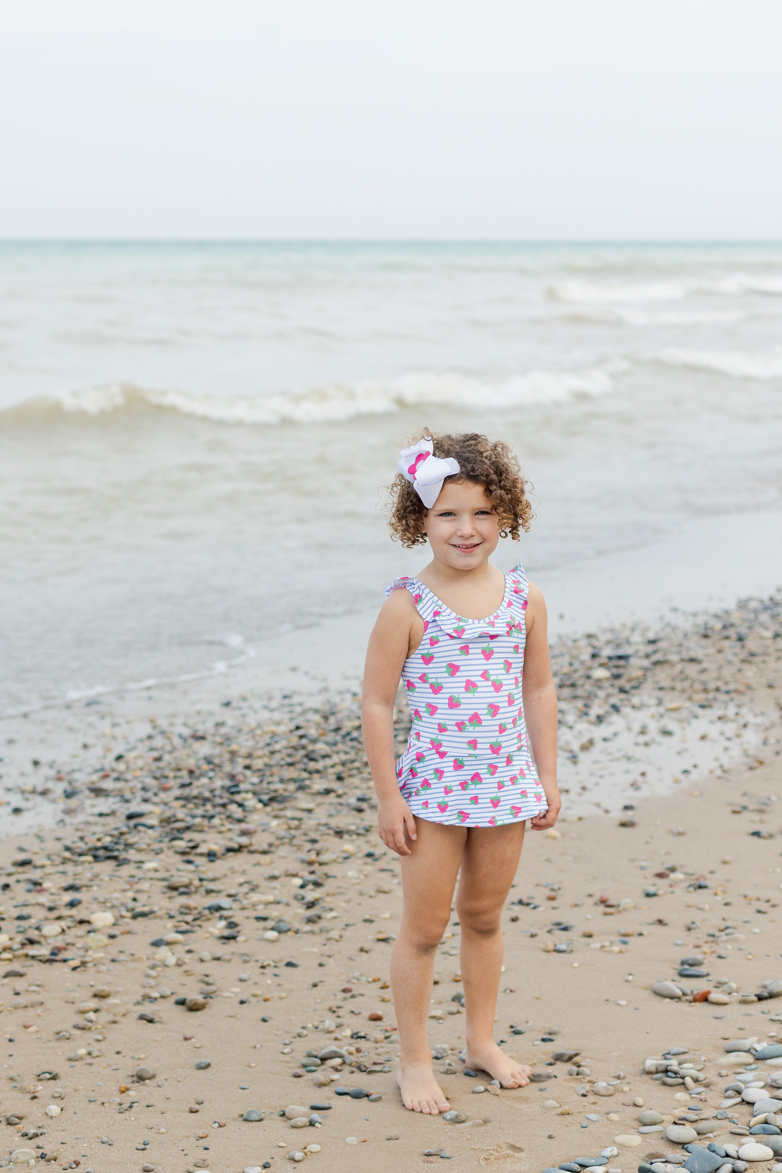 Strawberry Printed Swimsuit
