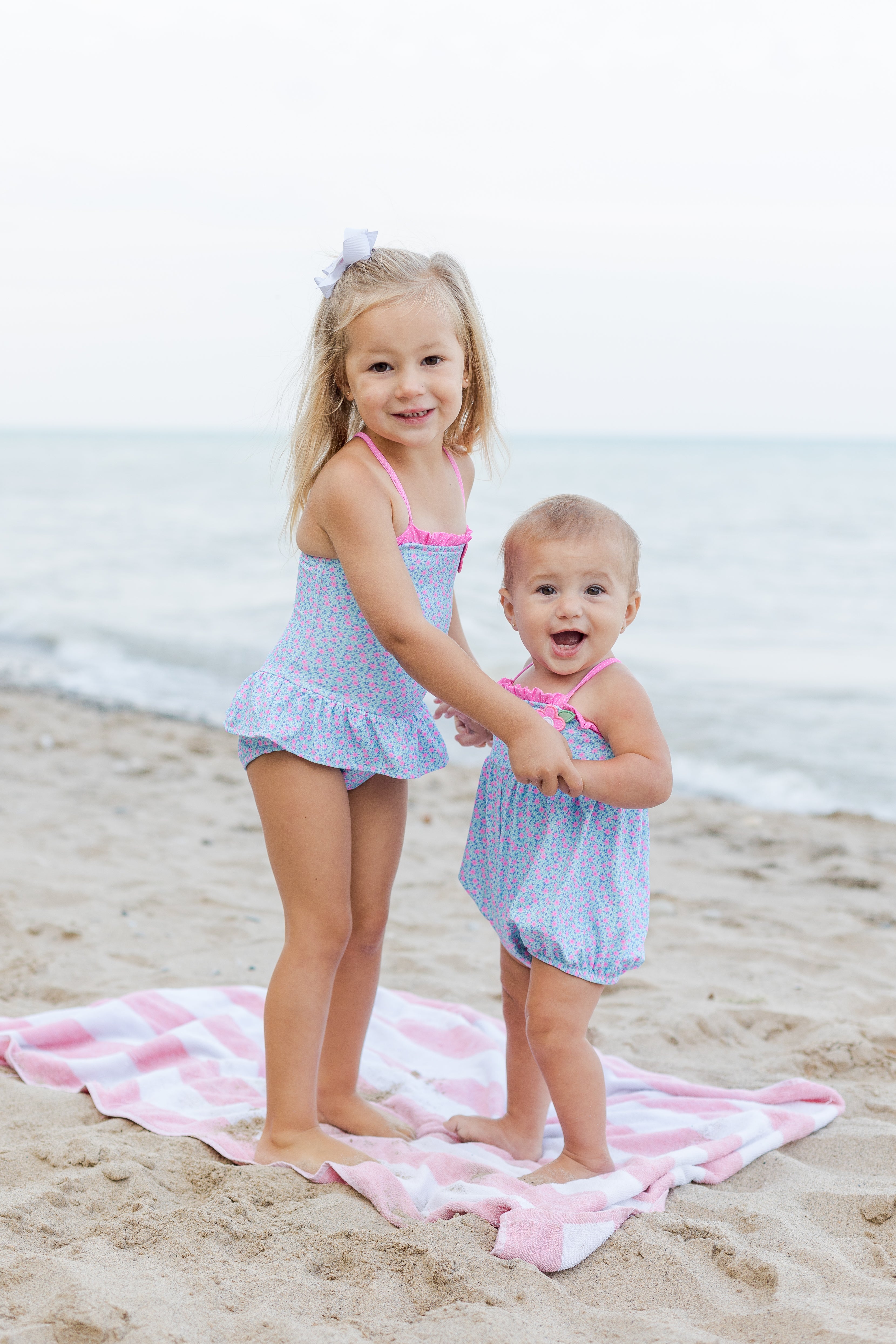 Floral Swimsuit With Flower
