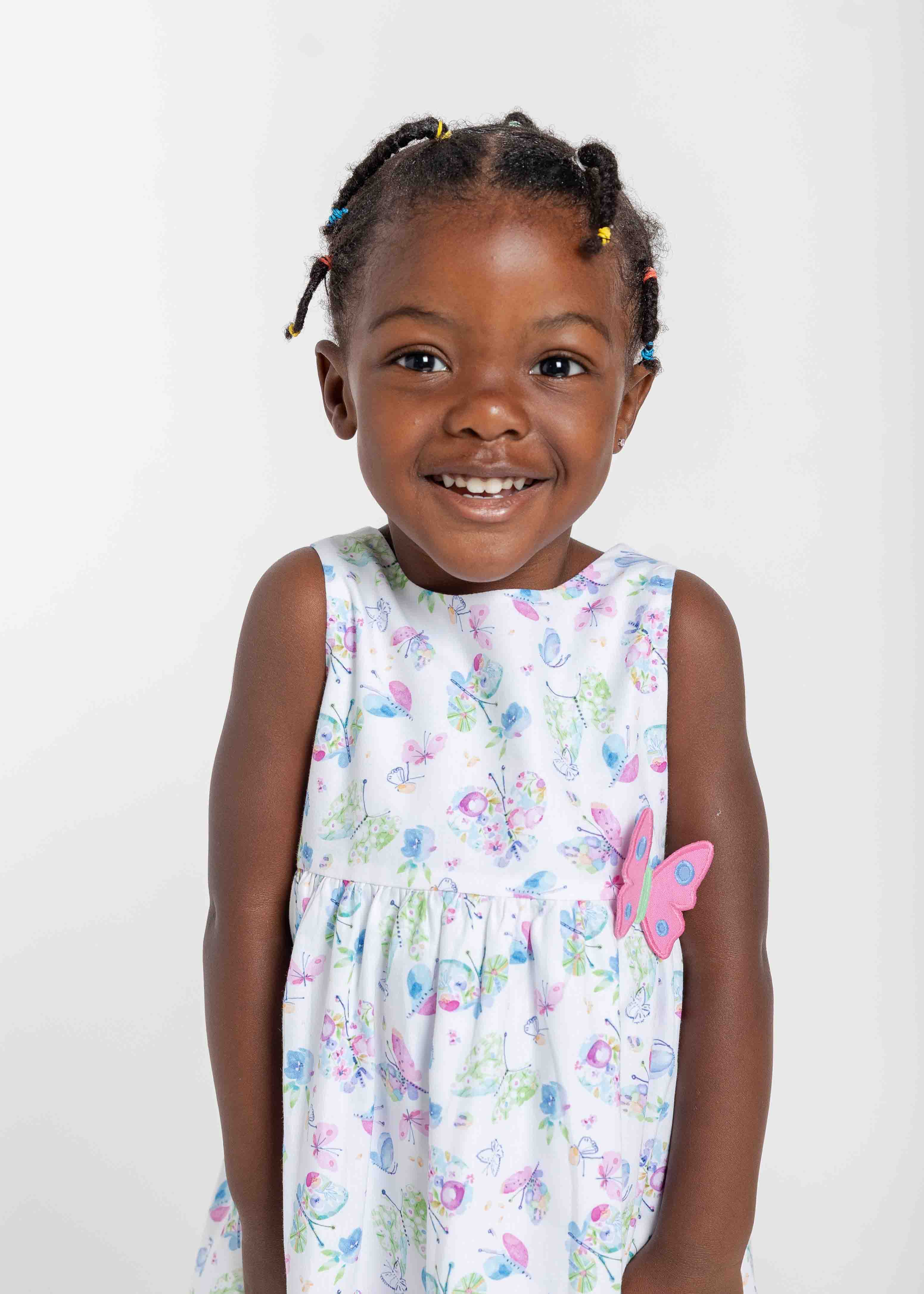 Butterfly Print Dress with Butterfly