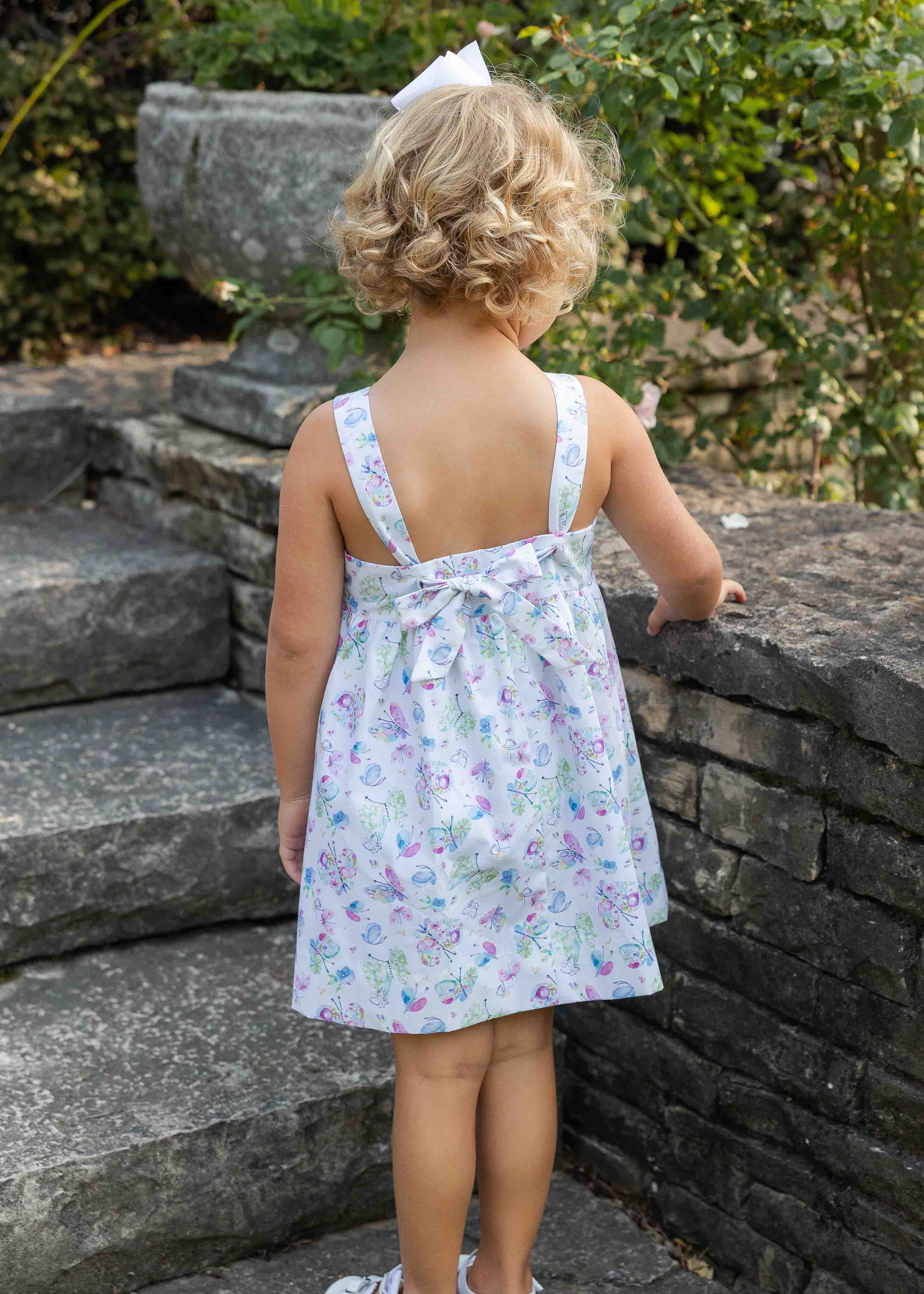 Butterfly Print Dress with Butterfly