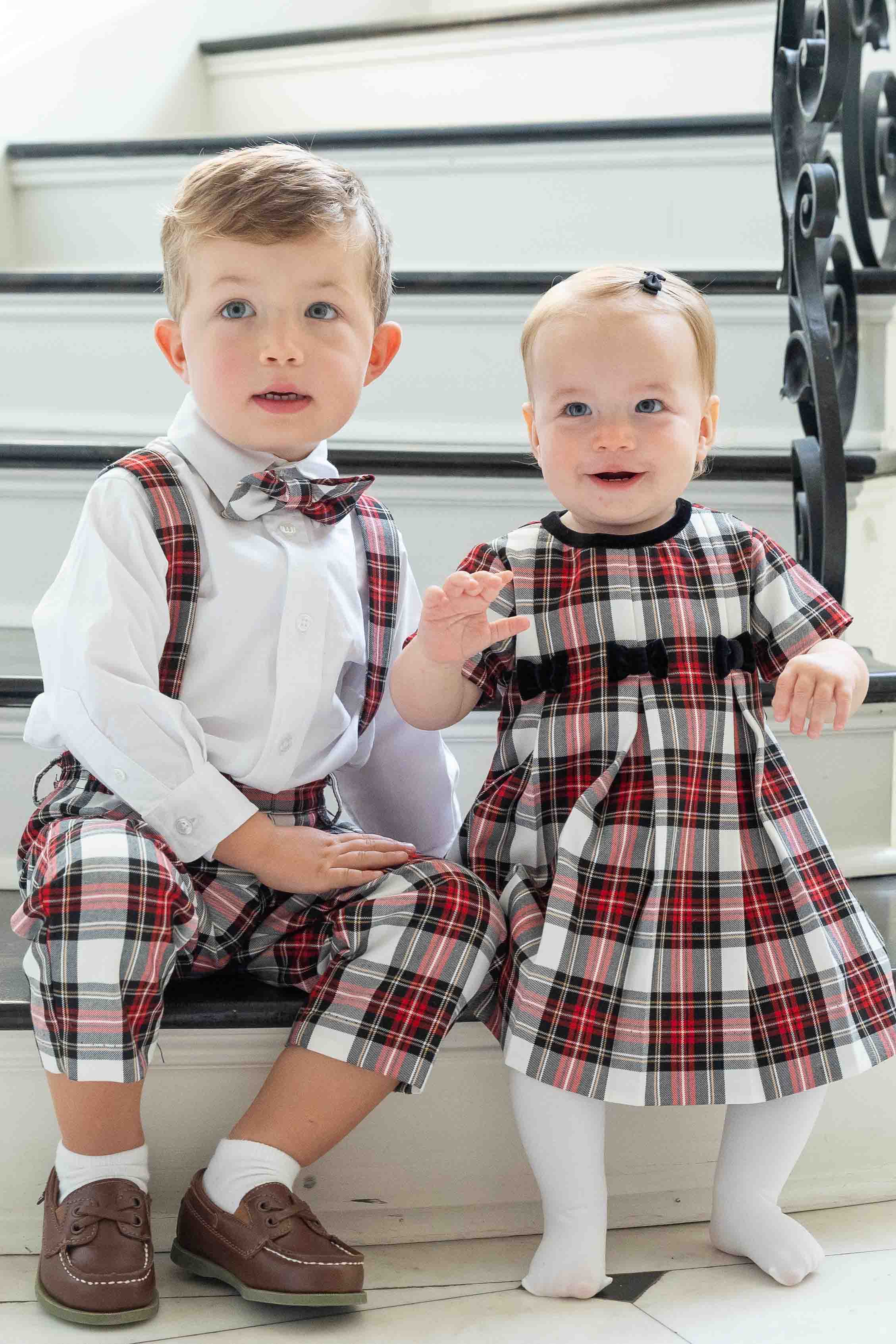 Plaid Dress With Bows
