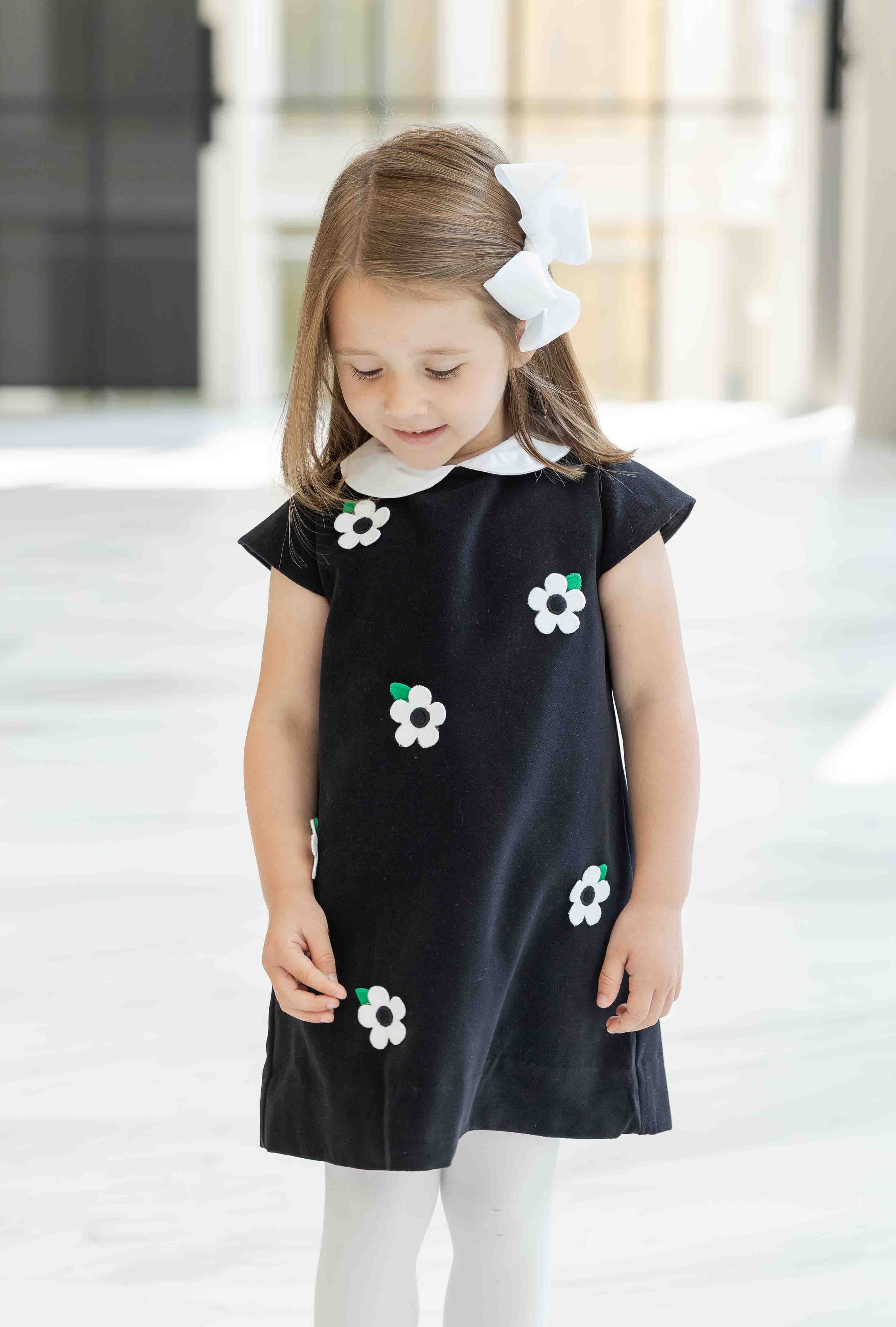 Velvet Dress With Flowers