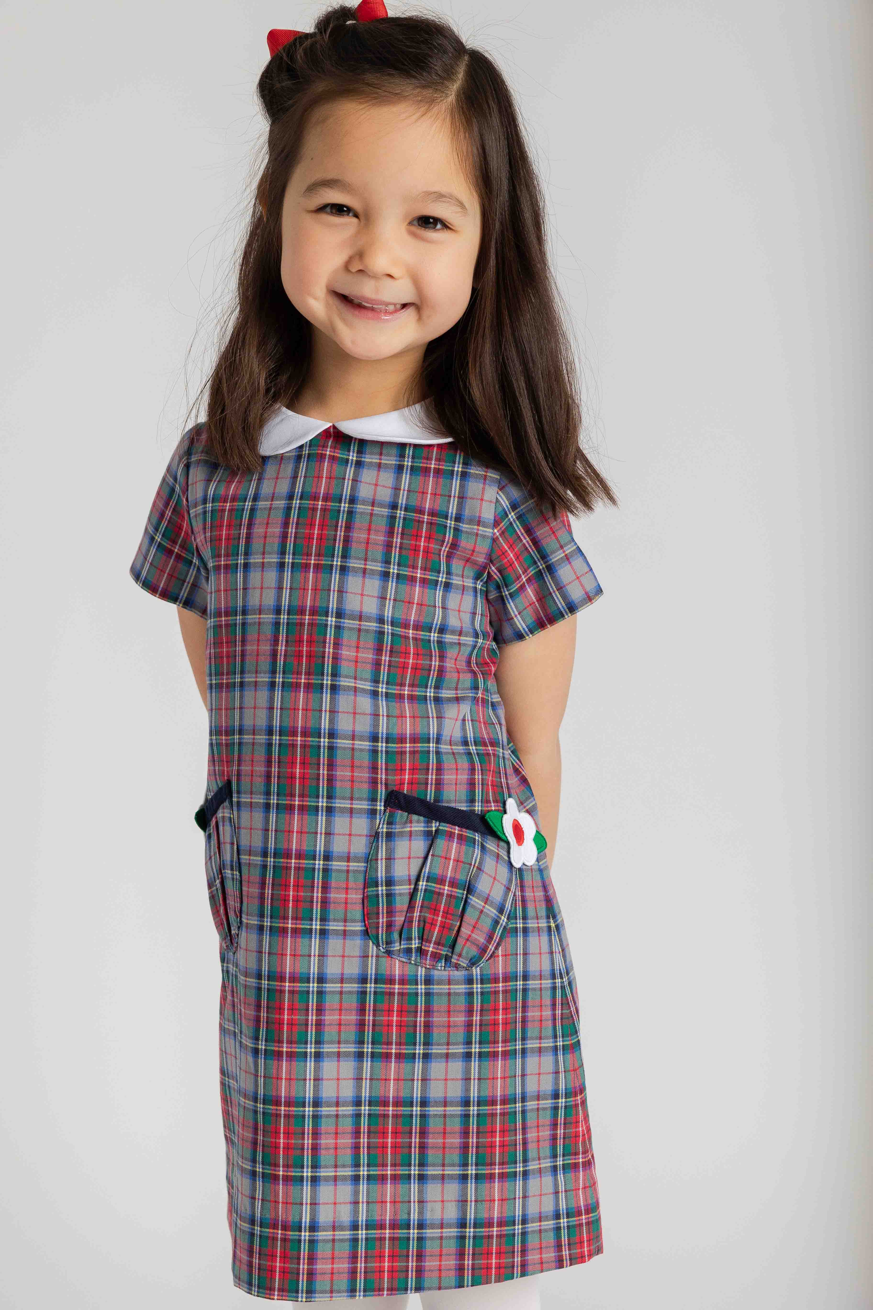 Plaid Dress with Pockets