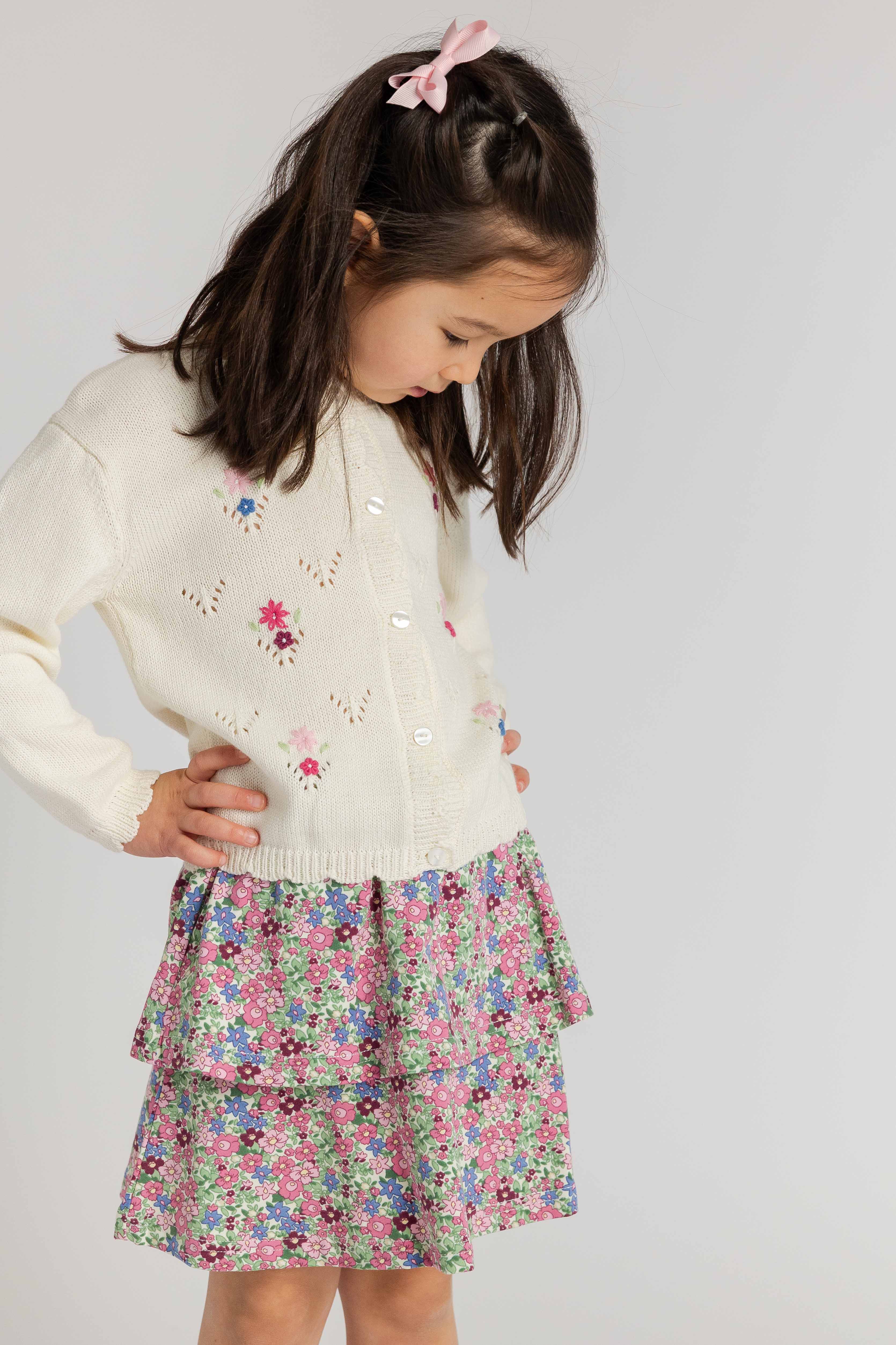 Floral Knit Skirt