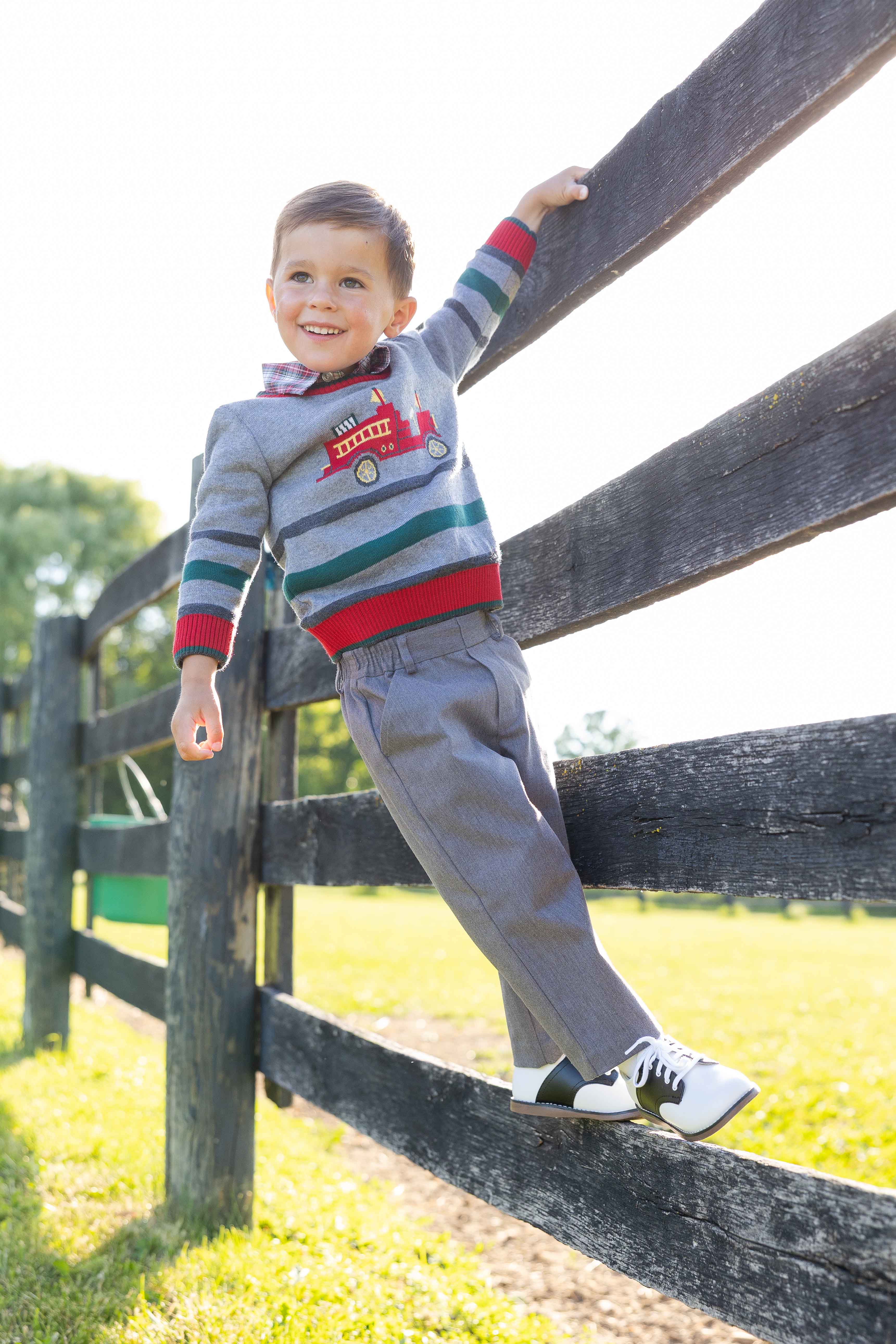 Sweater with Fire Truck