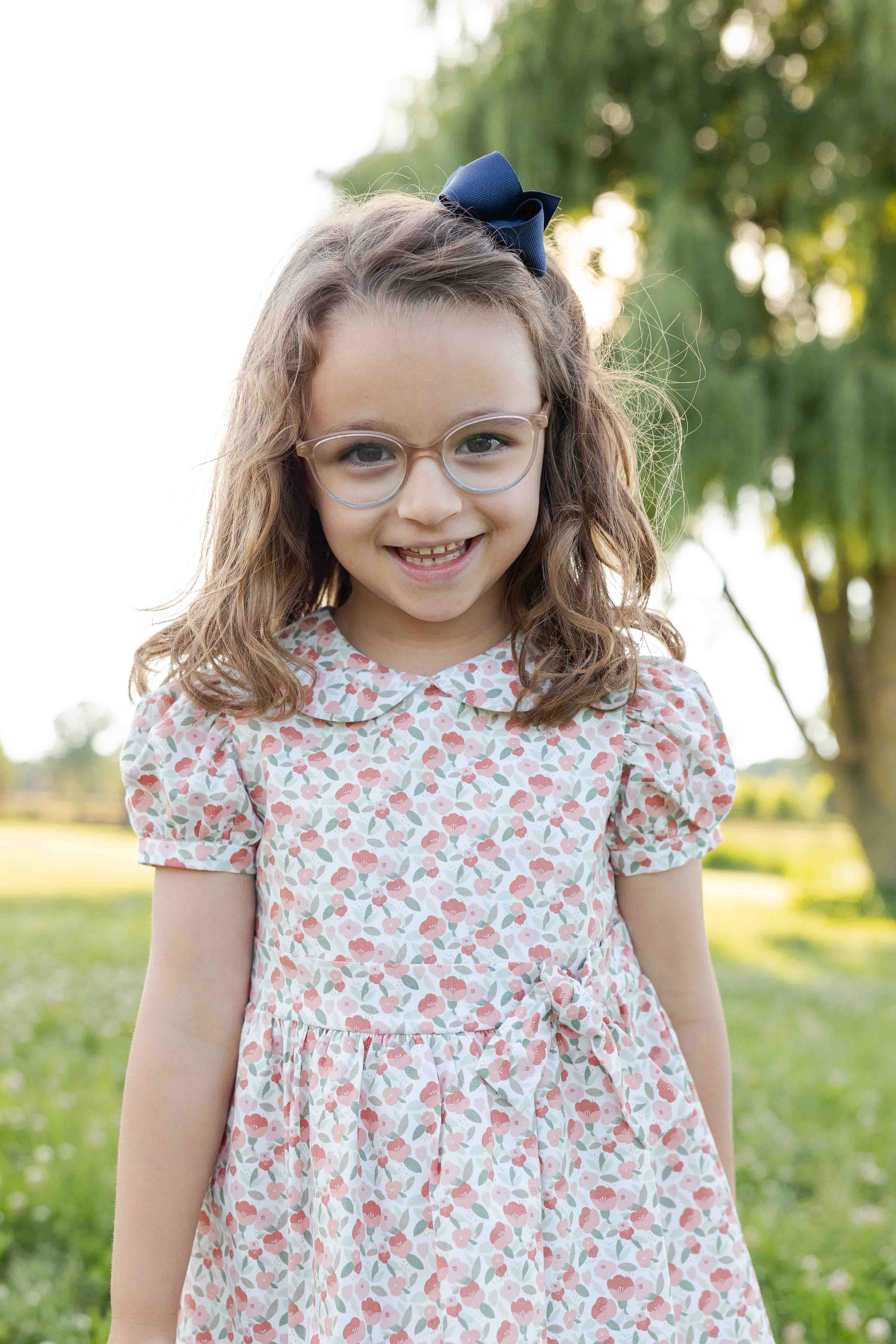Floral Dress with Tie