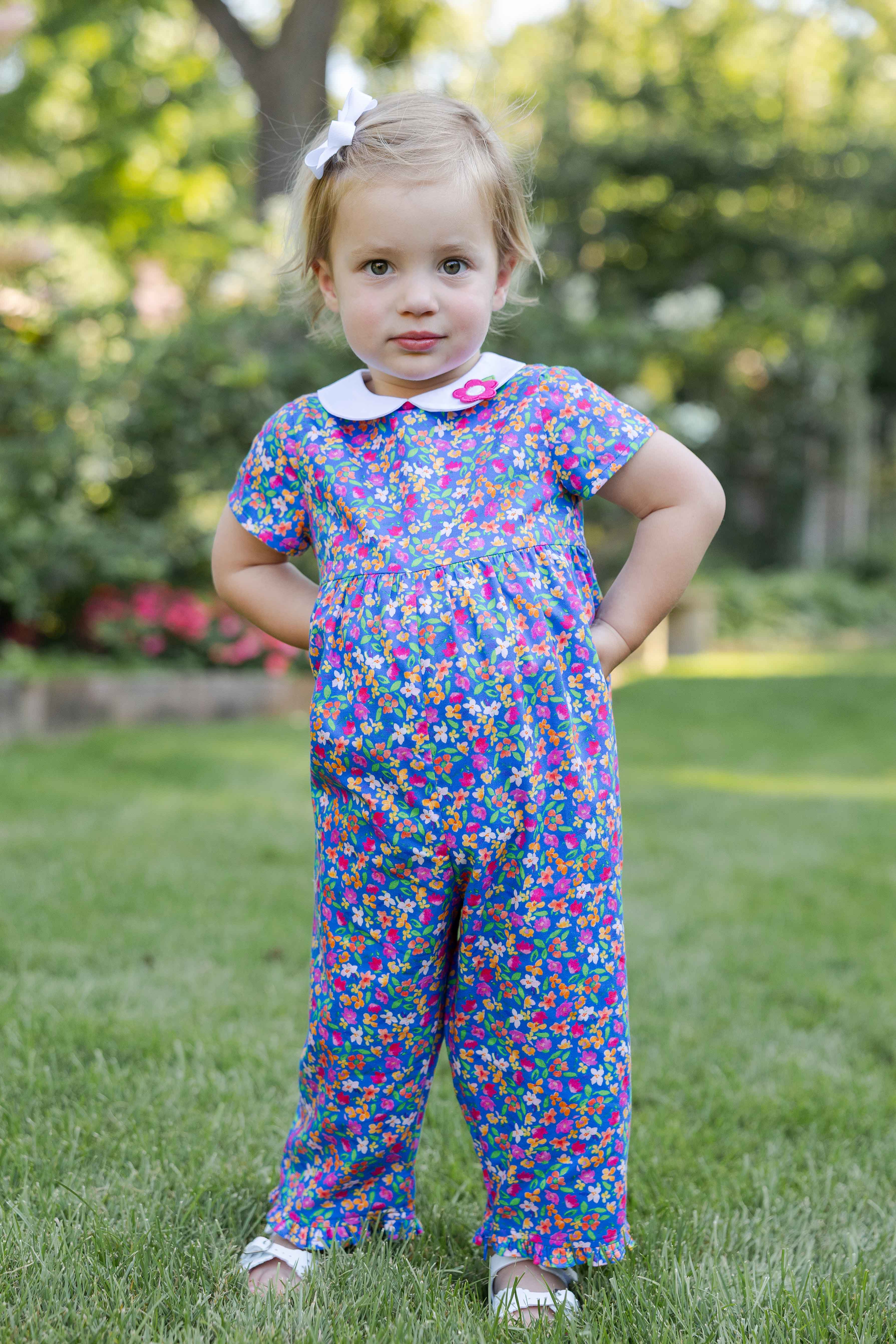 Floral Print Longall with Collar