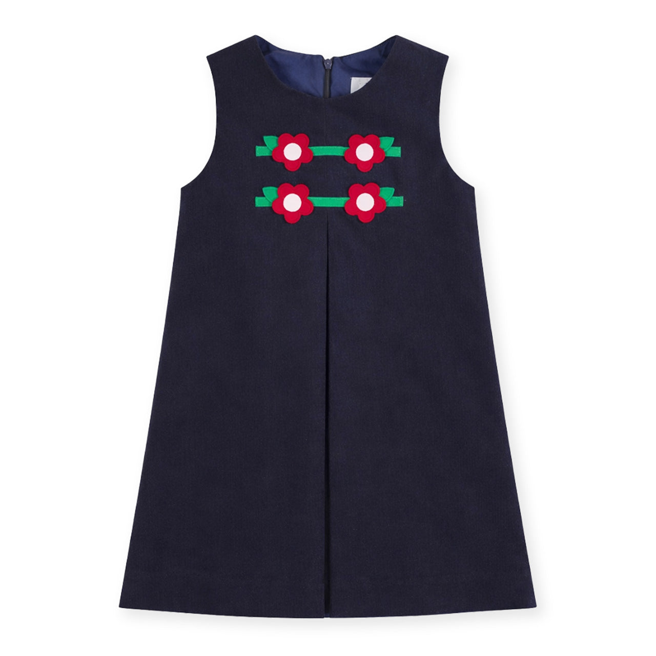 Corduroy Jumper with Flowers