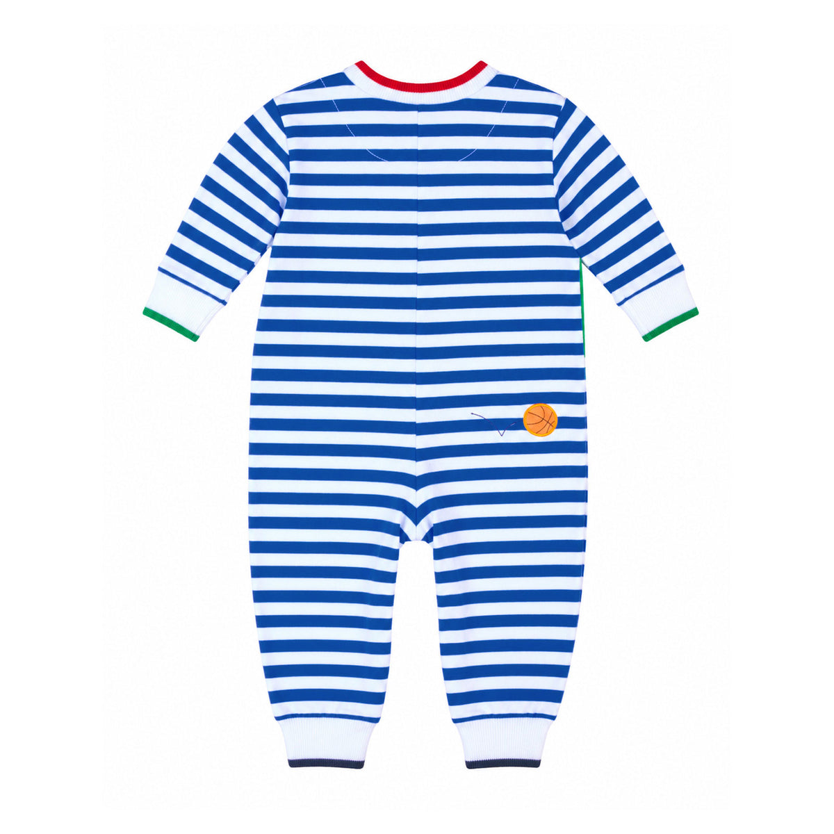 Stripe Knit Longall with Elephant & Basketballs