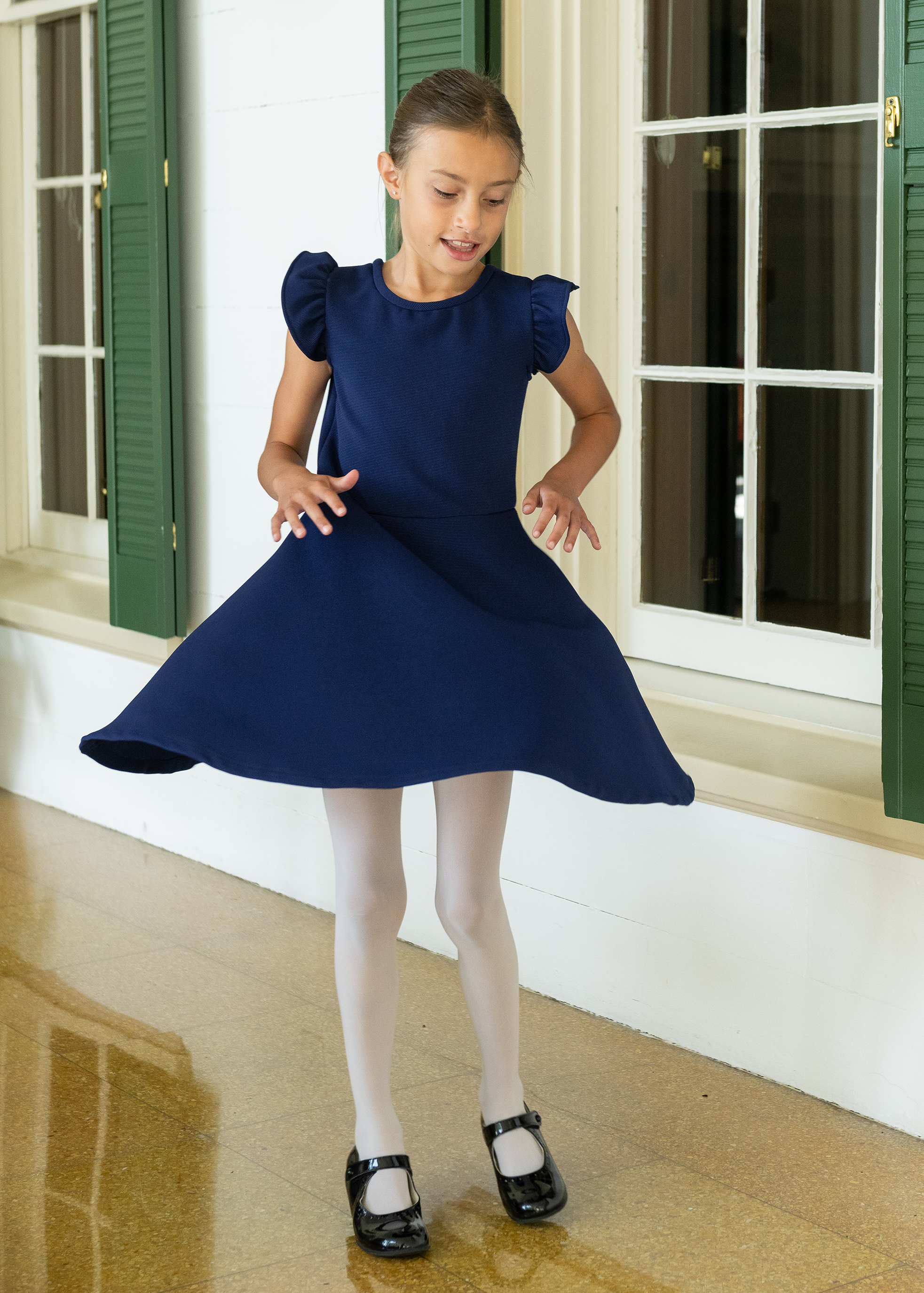 Ottoman Scuba Knit Dress