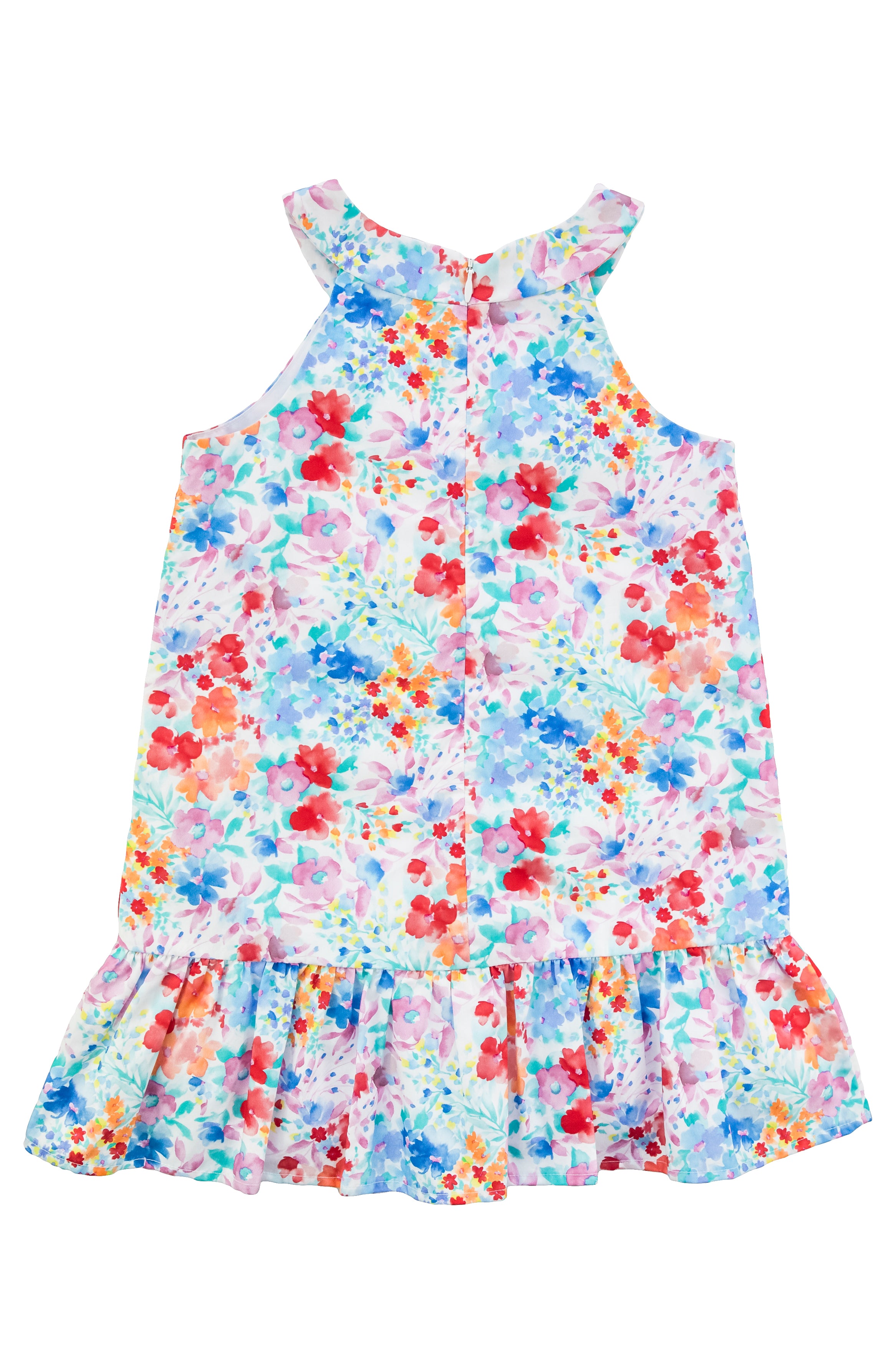 Floral Dress With Shirred Skirt