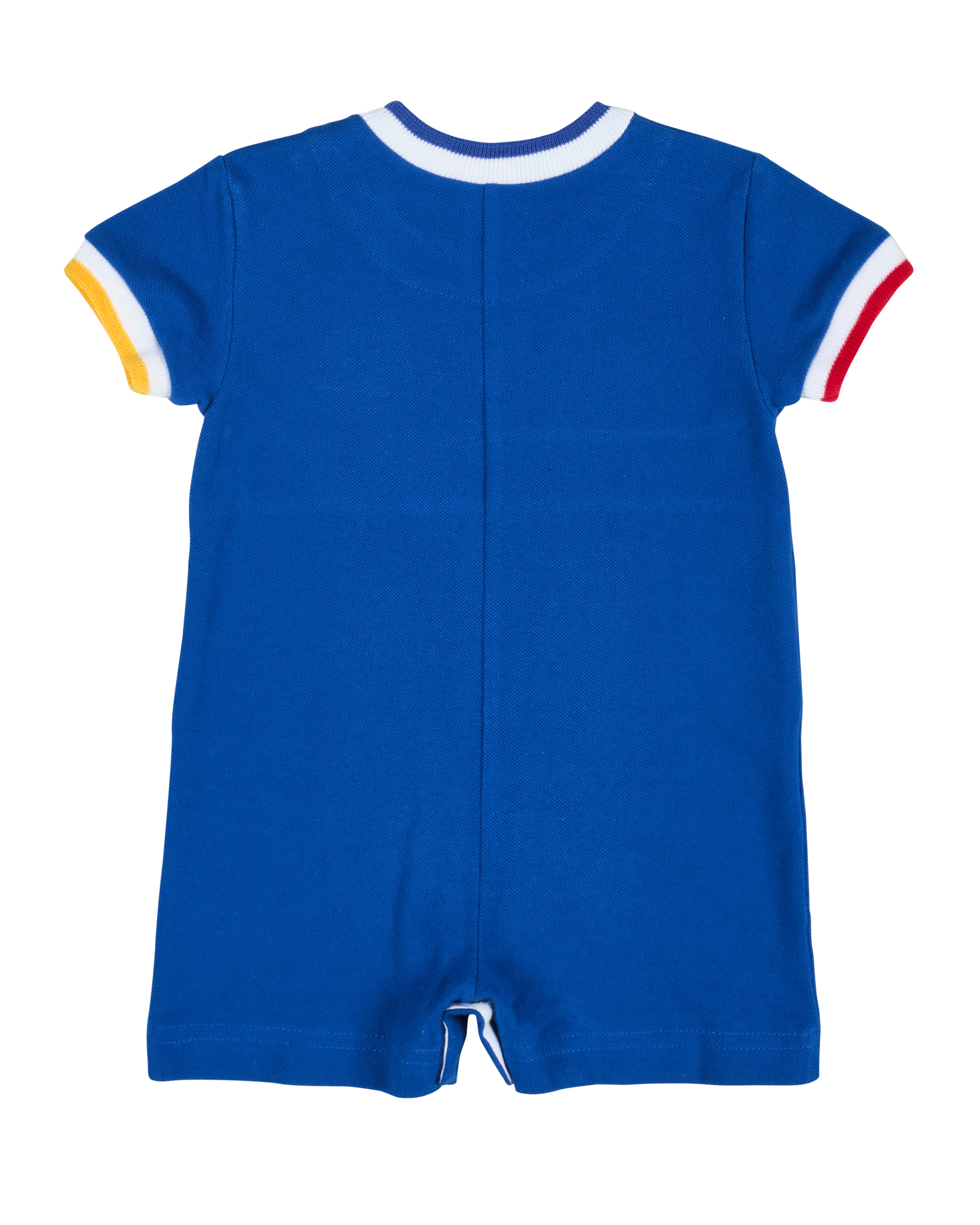 Pique Knit Shortall With Sailboat
