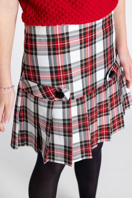 Plaid Pleated Skirt