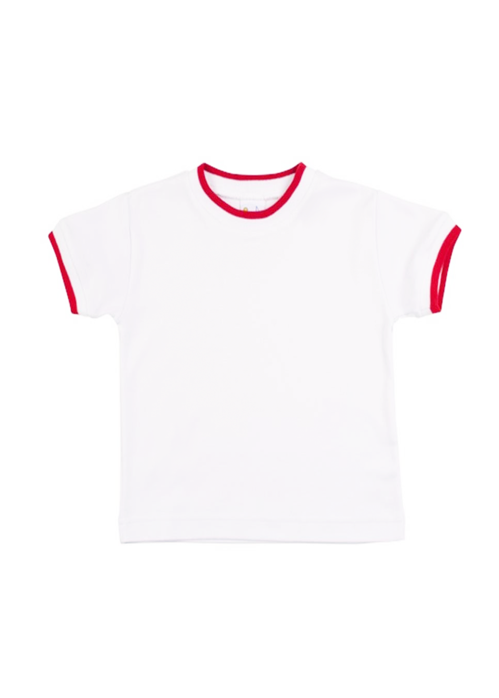 White T-Shirt With Tipping