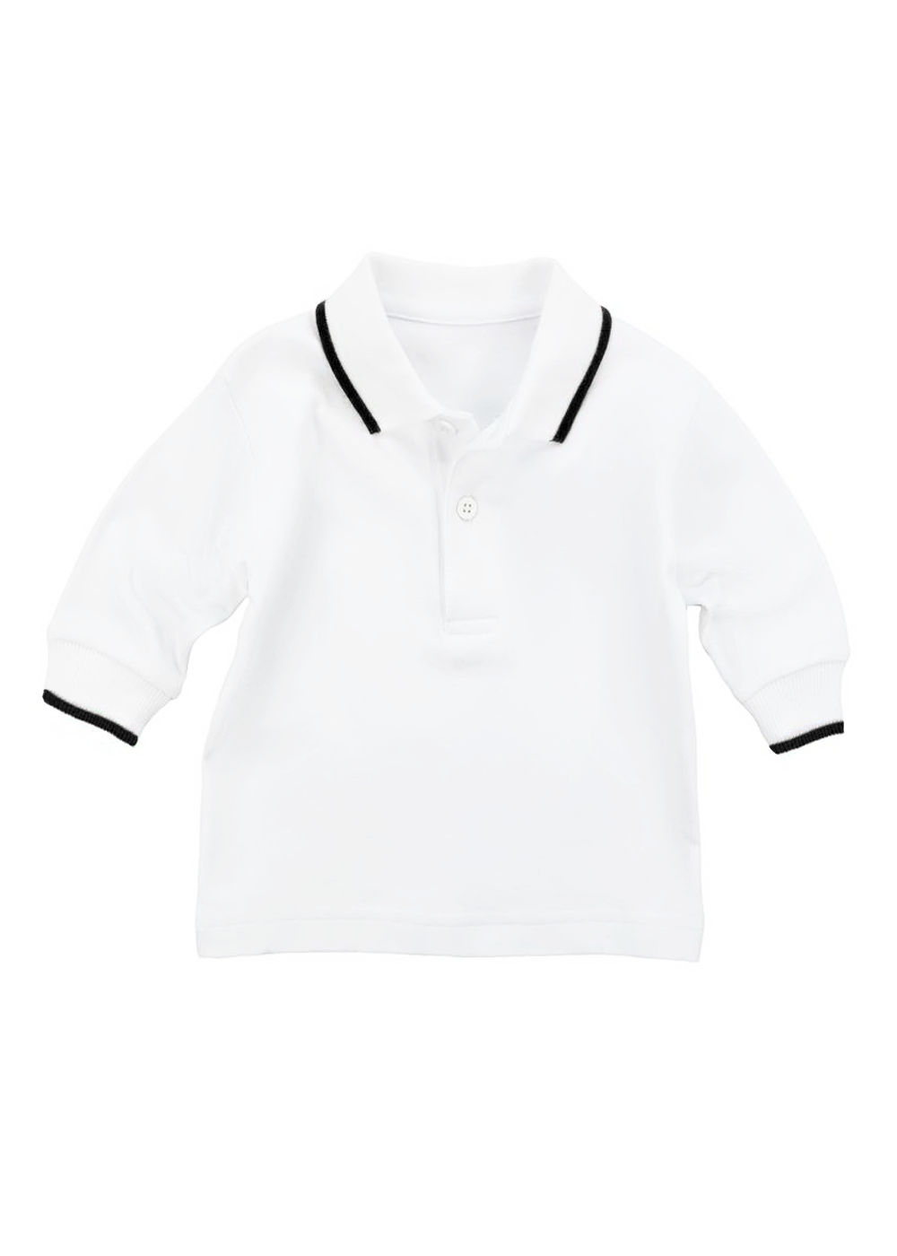 Long Sleeve Polo With Tipping