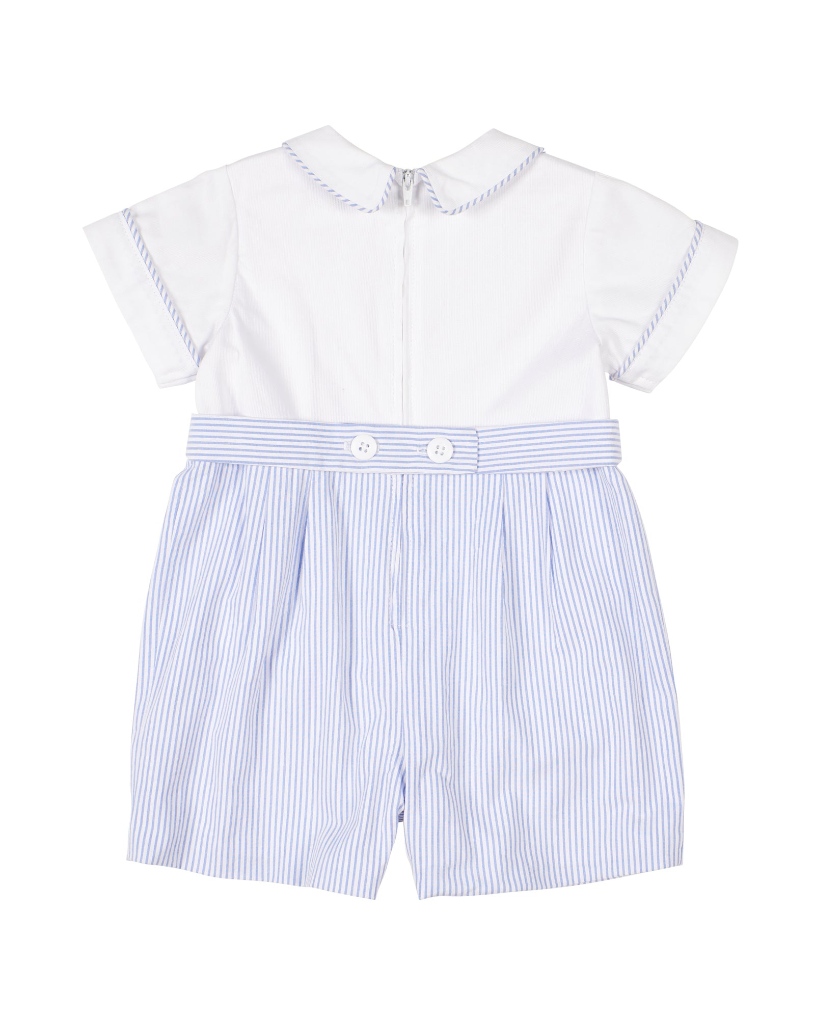 Seersucker One Piece Shortall