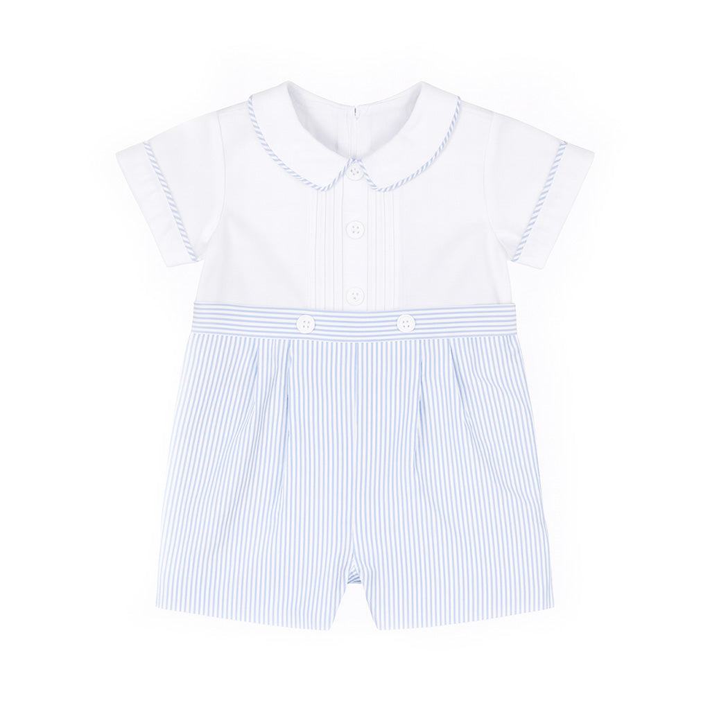 Seersucker One Piece Shortall