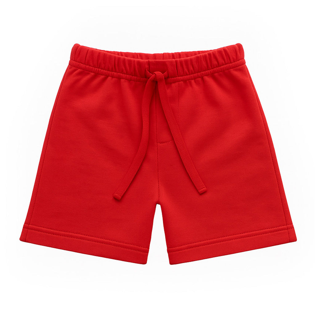 Red shorts on a white background