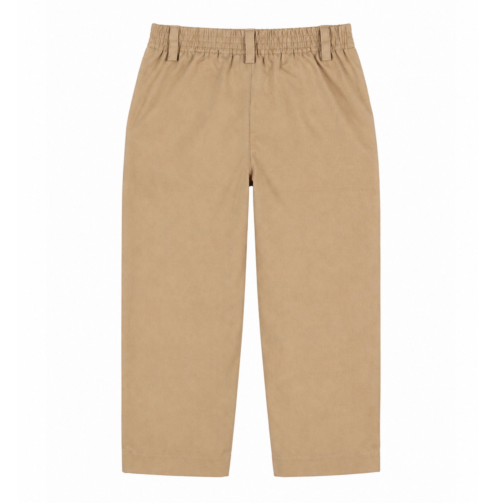 Khaki Twill Fake Fly Pants
