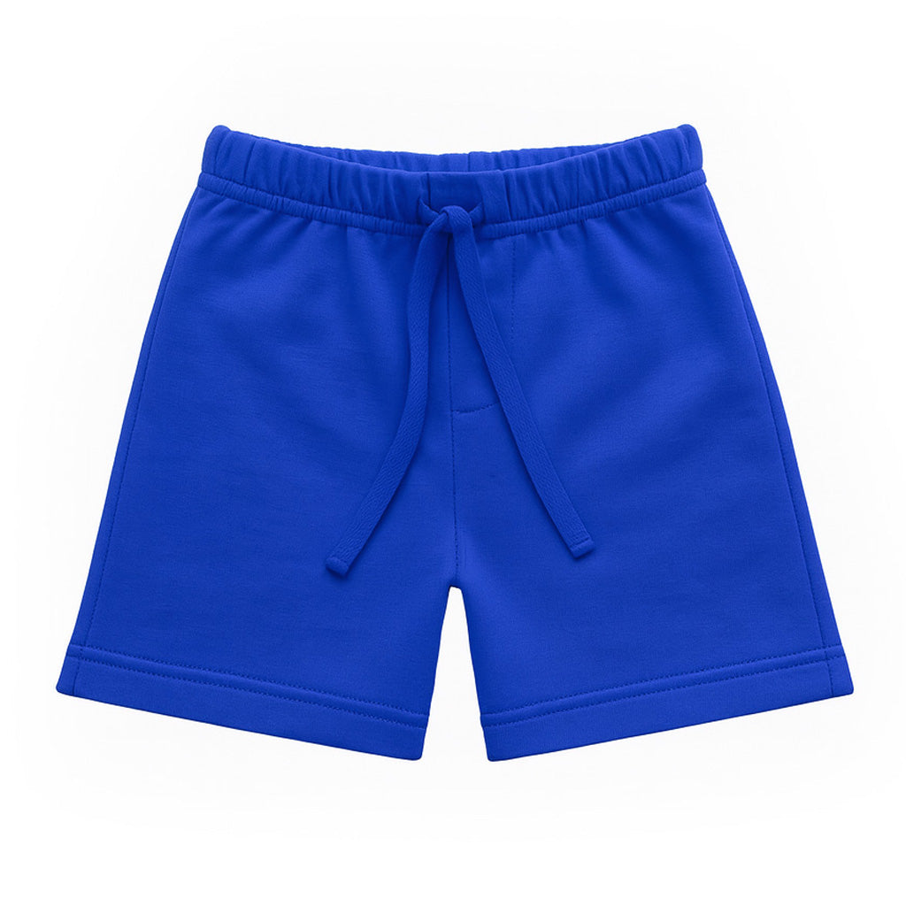 Blue shorts on a white background