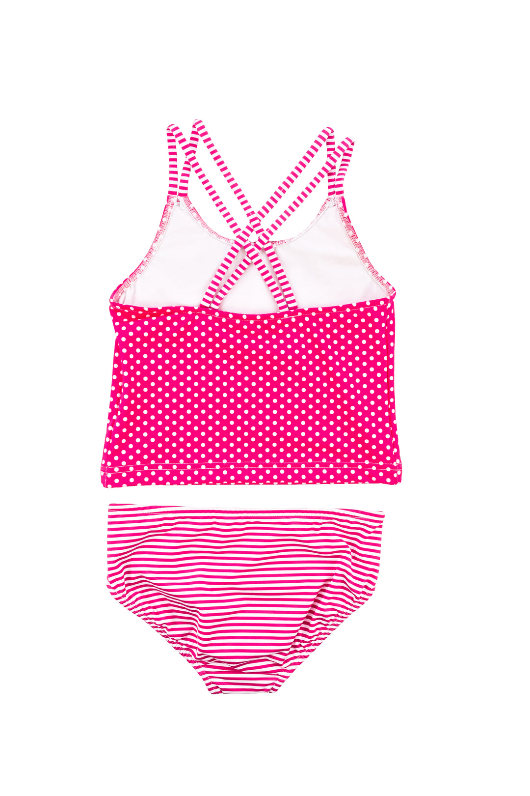Polka Dot And Stripe Tankini – Florence Eiseman