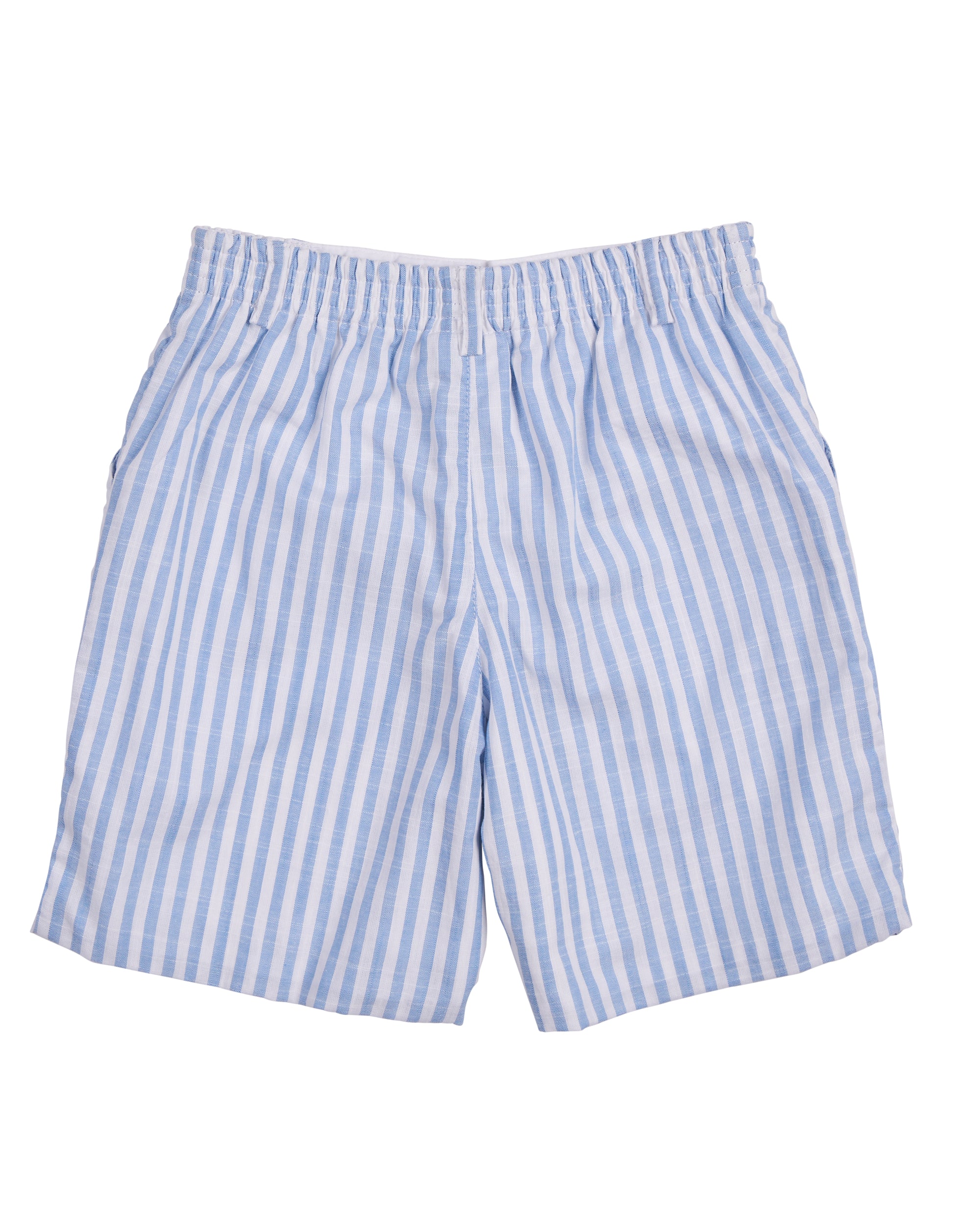 back view of Stripe Linen-Look Short