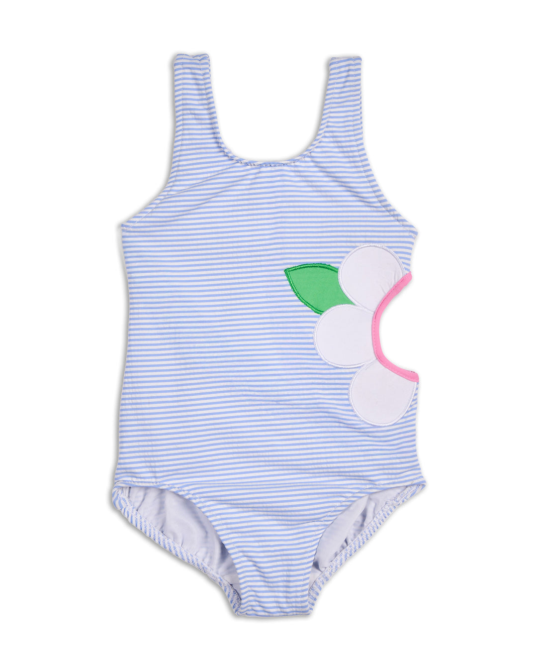 Swimsuit With Side Cutout And Flowers – Florence Eiseman