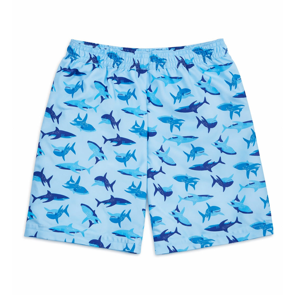 Shark Print Swim Trunk